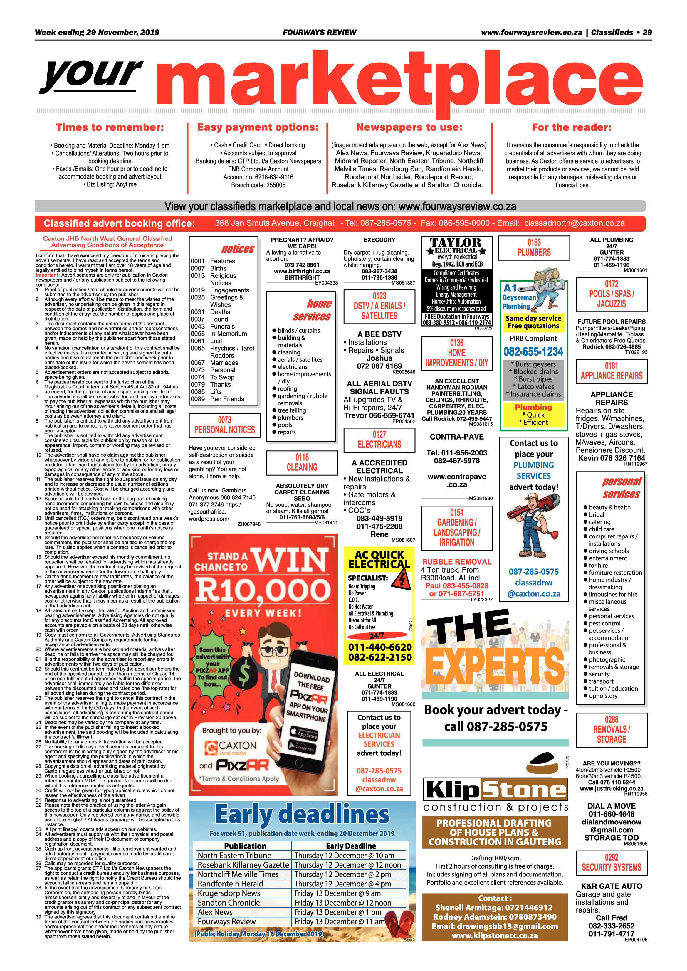 Fourwars Review 29 November 2019 page 29