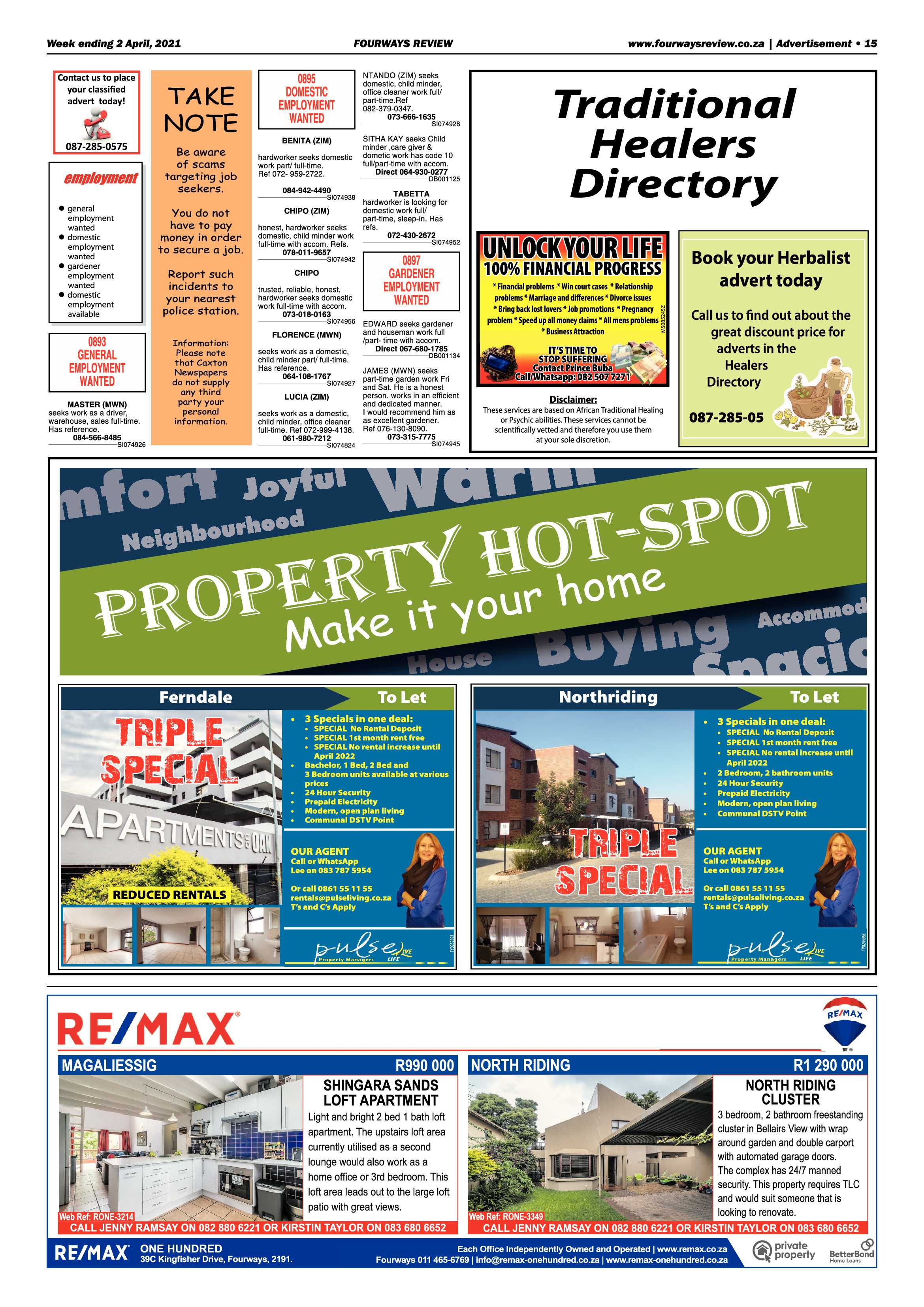 Fourways Review 2 April 2021 page 15