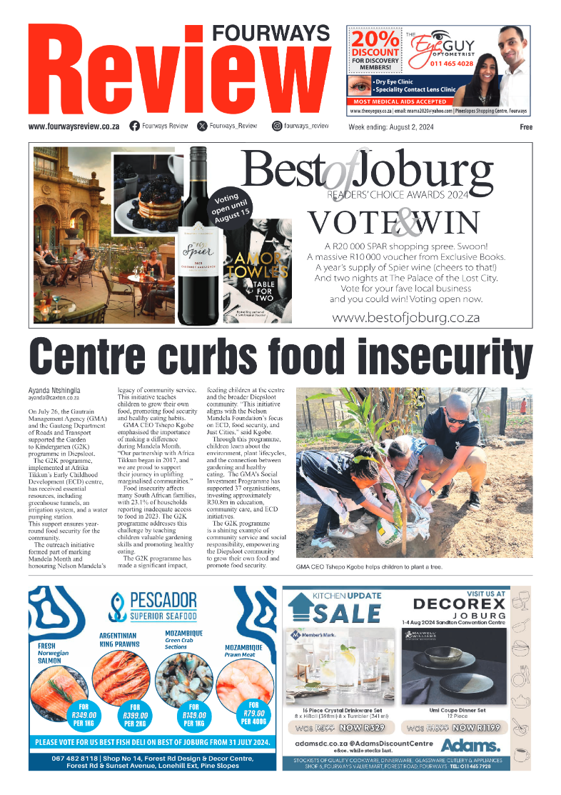 Fourways Review 2 August 2024 page 1