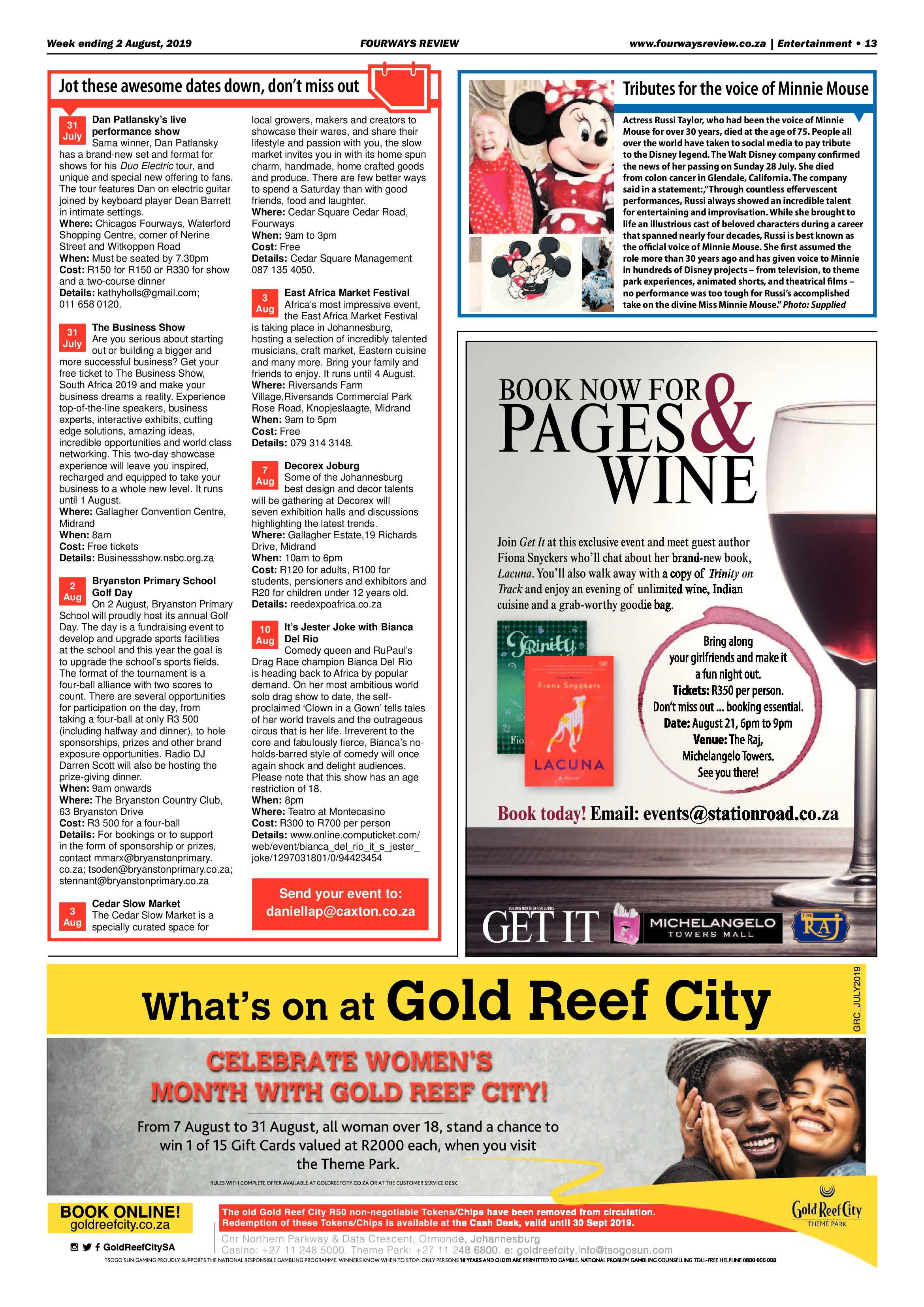Fourways Review 2 August, 2019 page 29