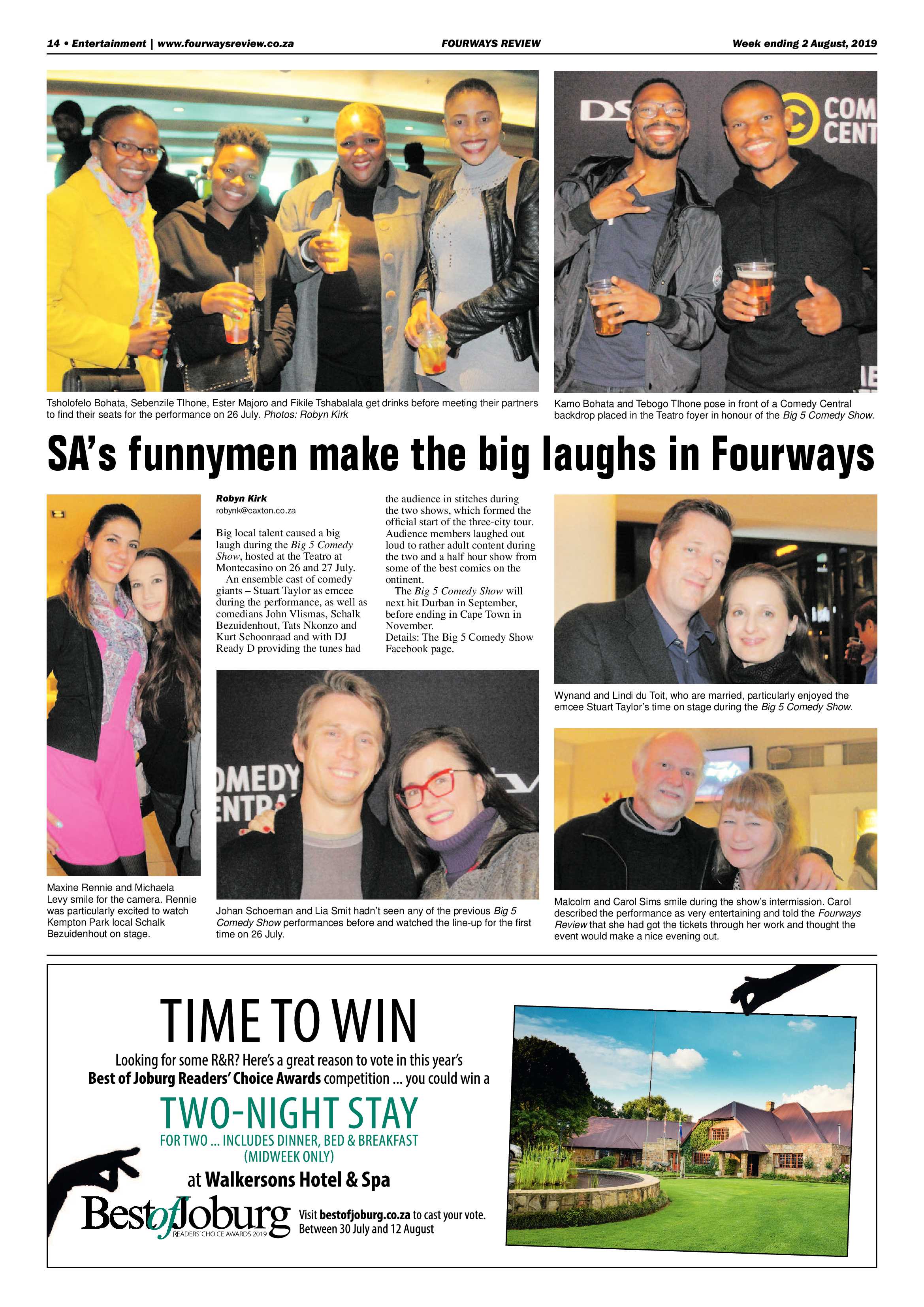 Fourways Review 2 August, 2019 page 30