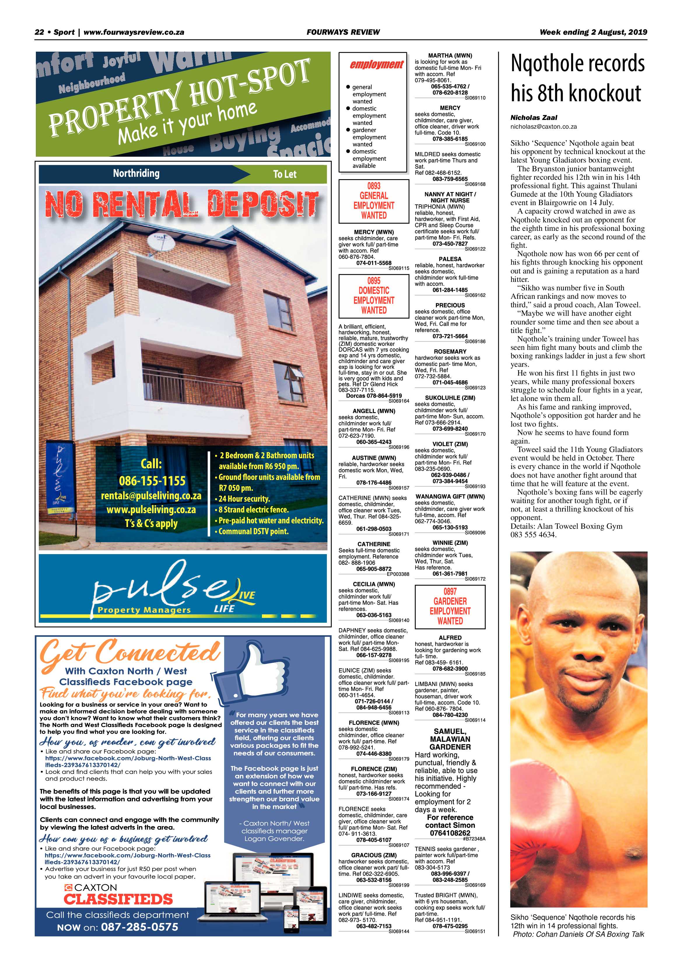 Fourways Review 2 August, 2019 page 38