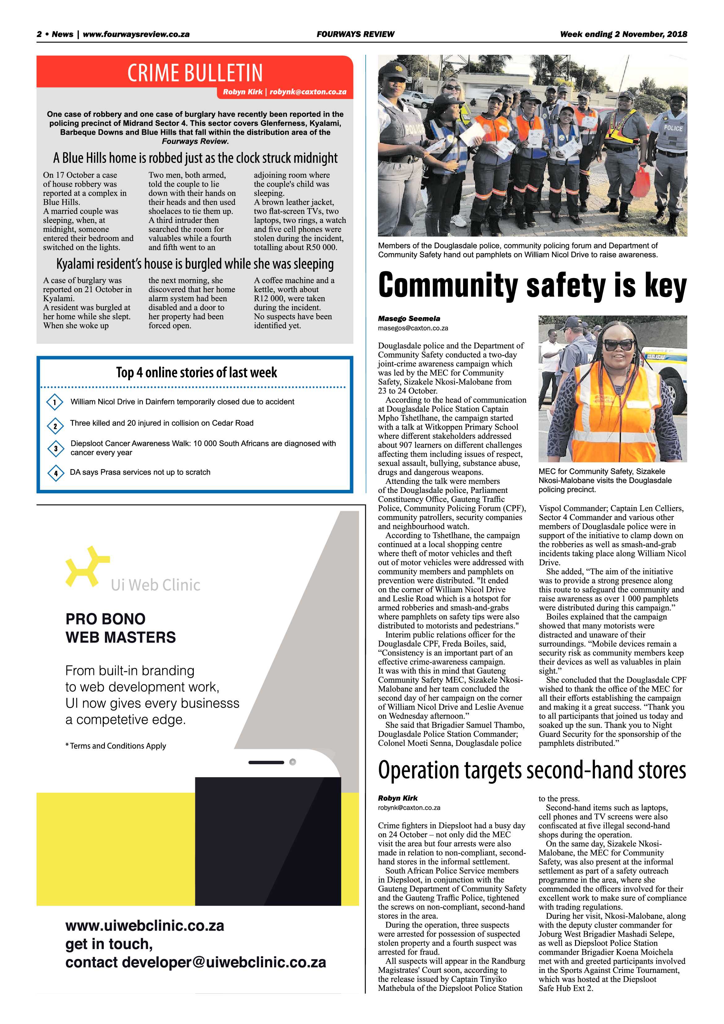Fourways Review 2 November, 2018 page 2