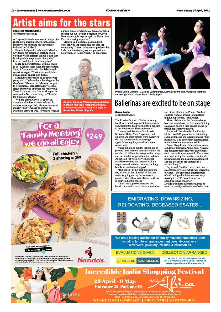 Fourways Review 30 April 2021 page 14