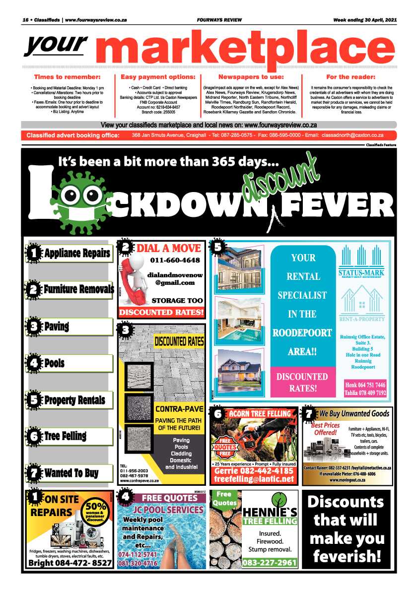 Fourways Review 30 April 2021 page 16
