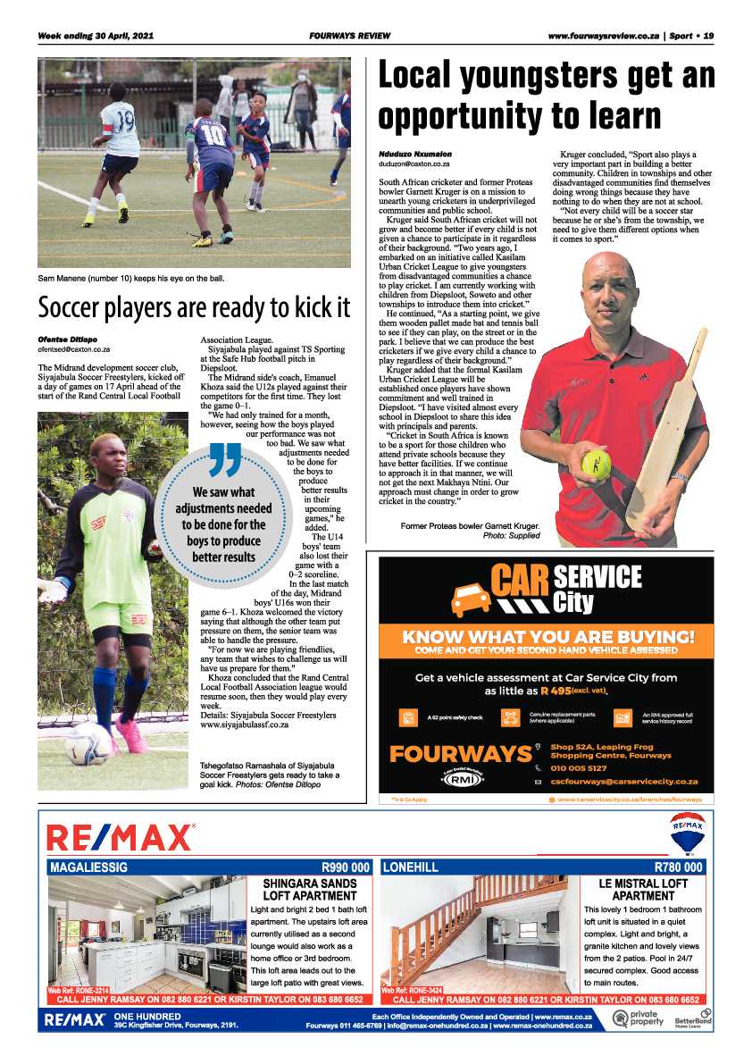 Fourways Review 30 April 2021 page 19
