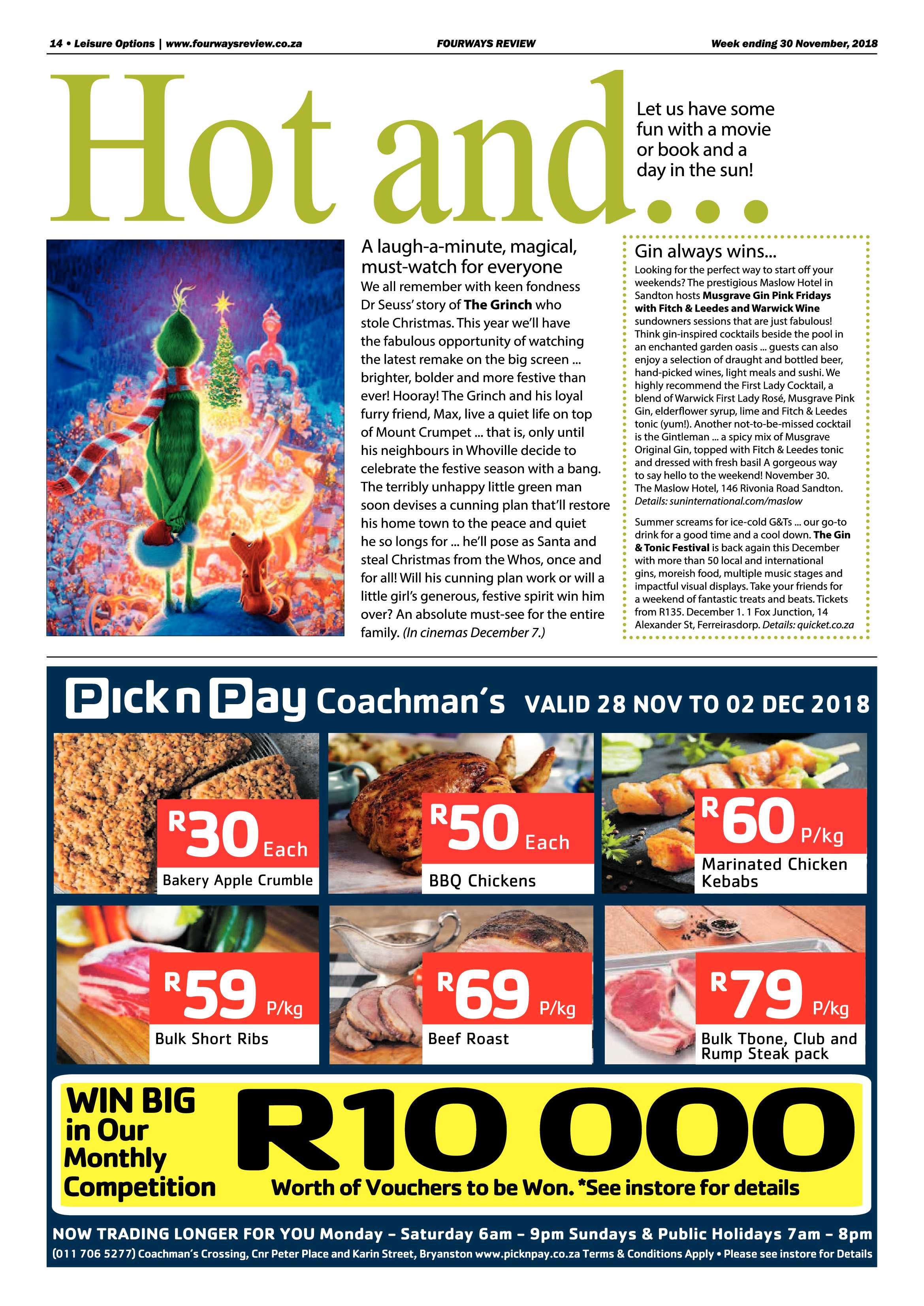 Fourways Review 30 November, 2018 page 14