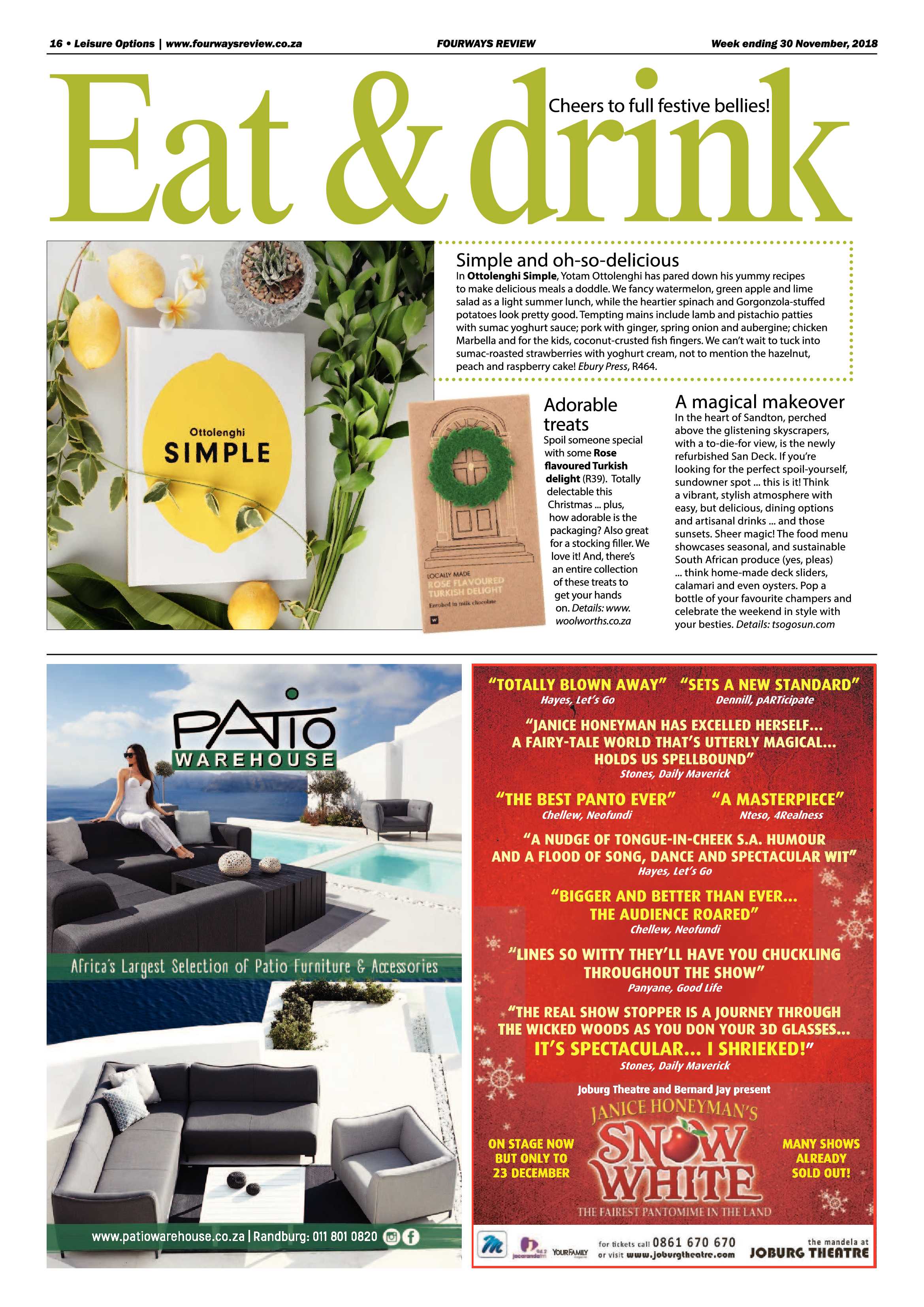 Fourways Review 30 November, 2018 page 16