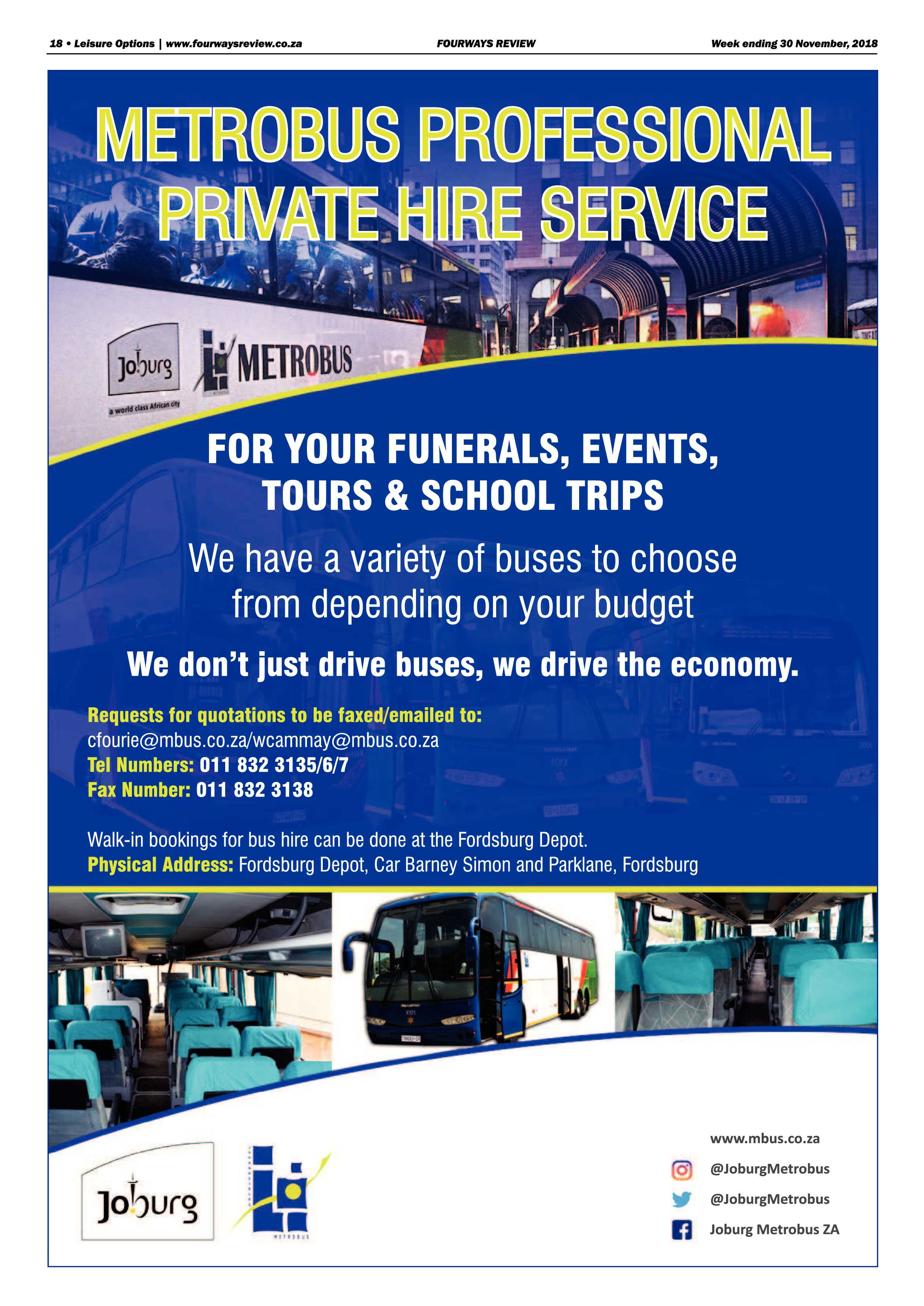 Fourways Review 30 November, 2018 page 18