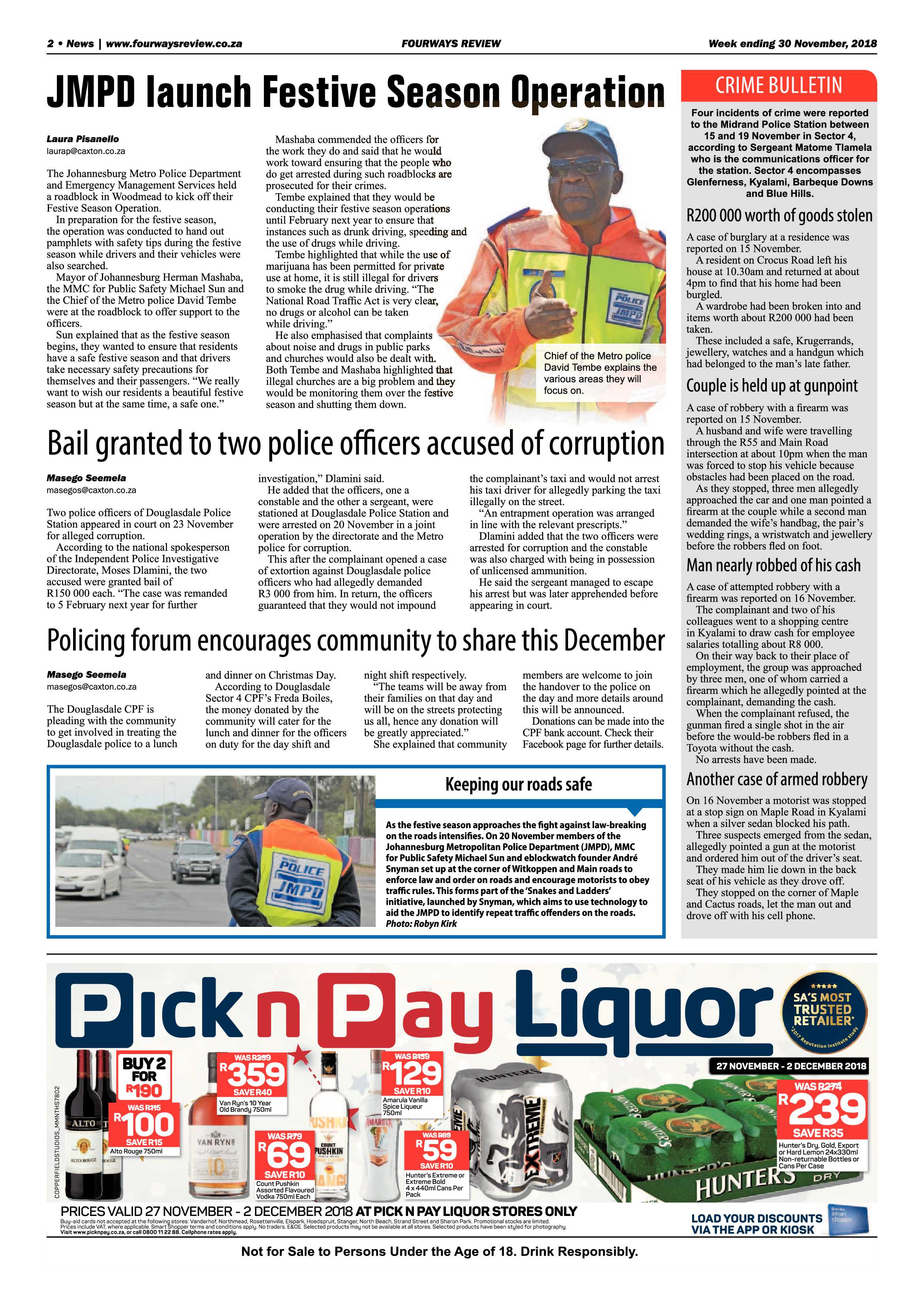 Fourways Review 30 November, 2018 page 2
