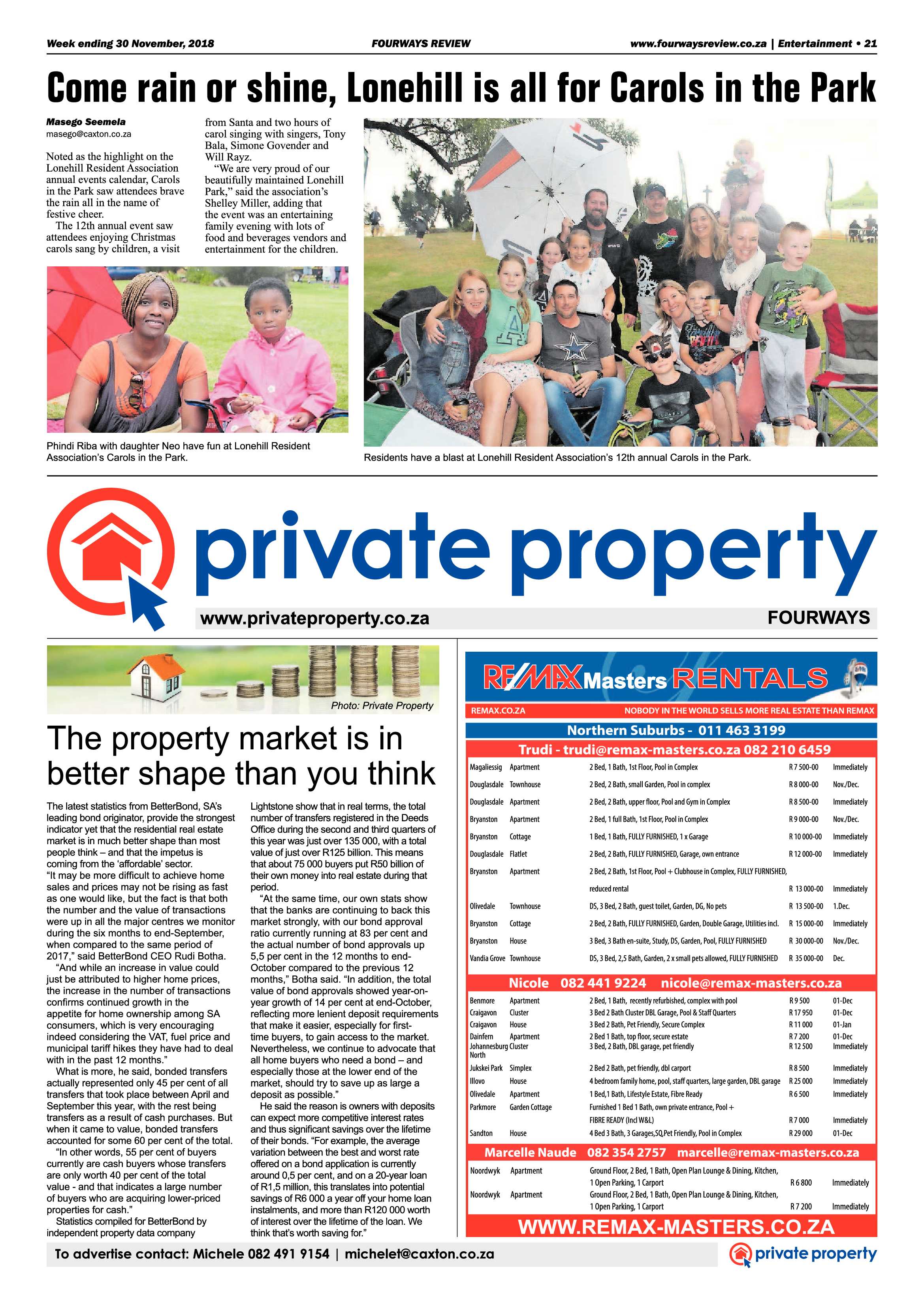 Fourways Review 30 November, 2018 page 21