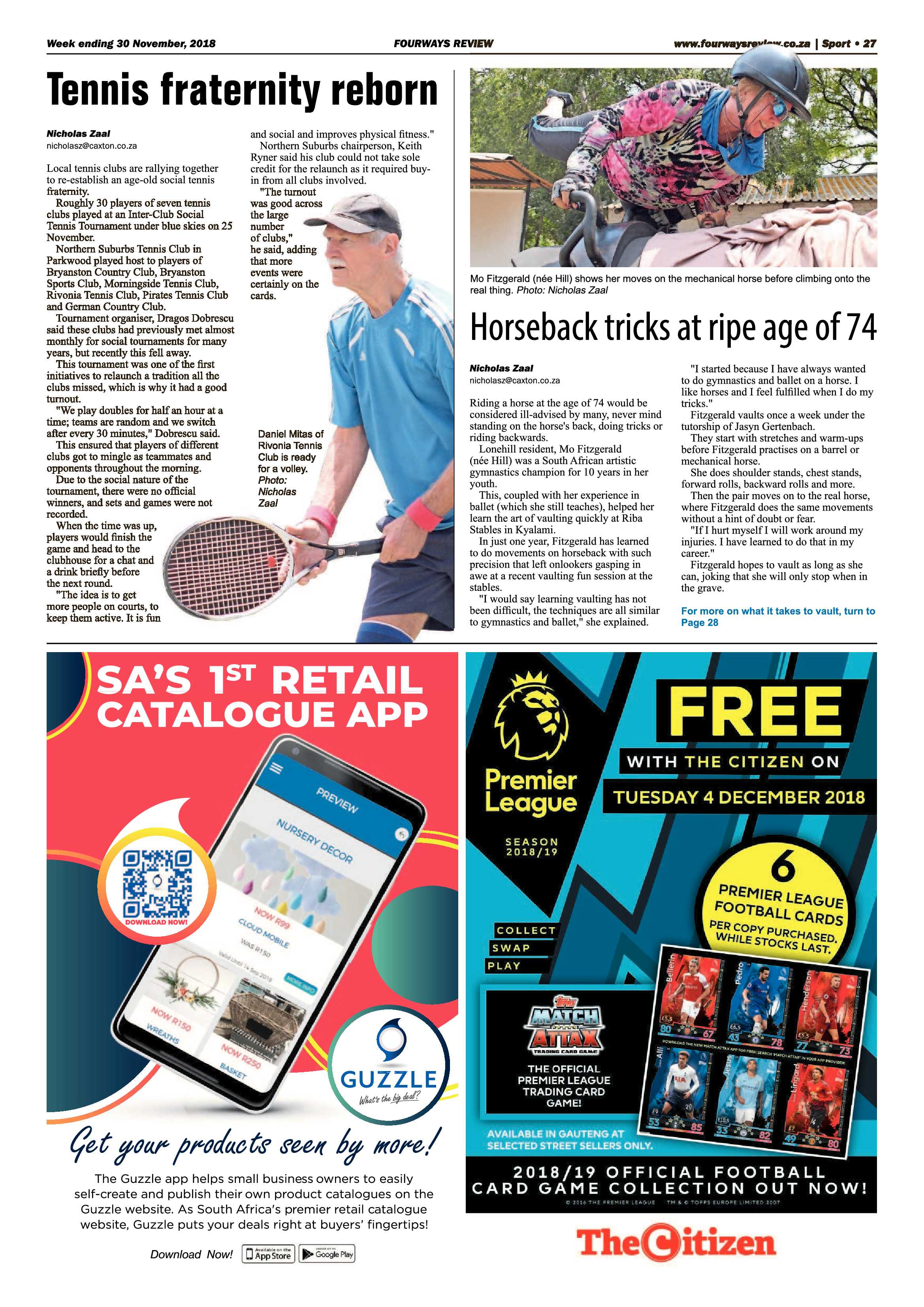 Fourways Review 30 November, 2018 page 27
