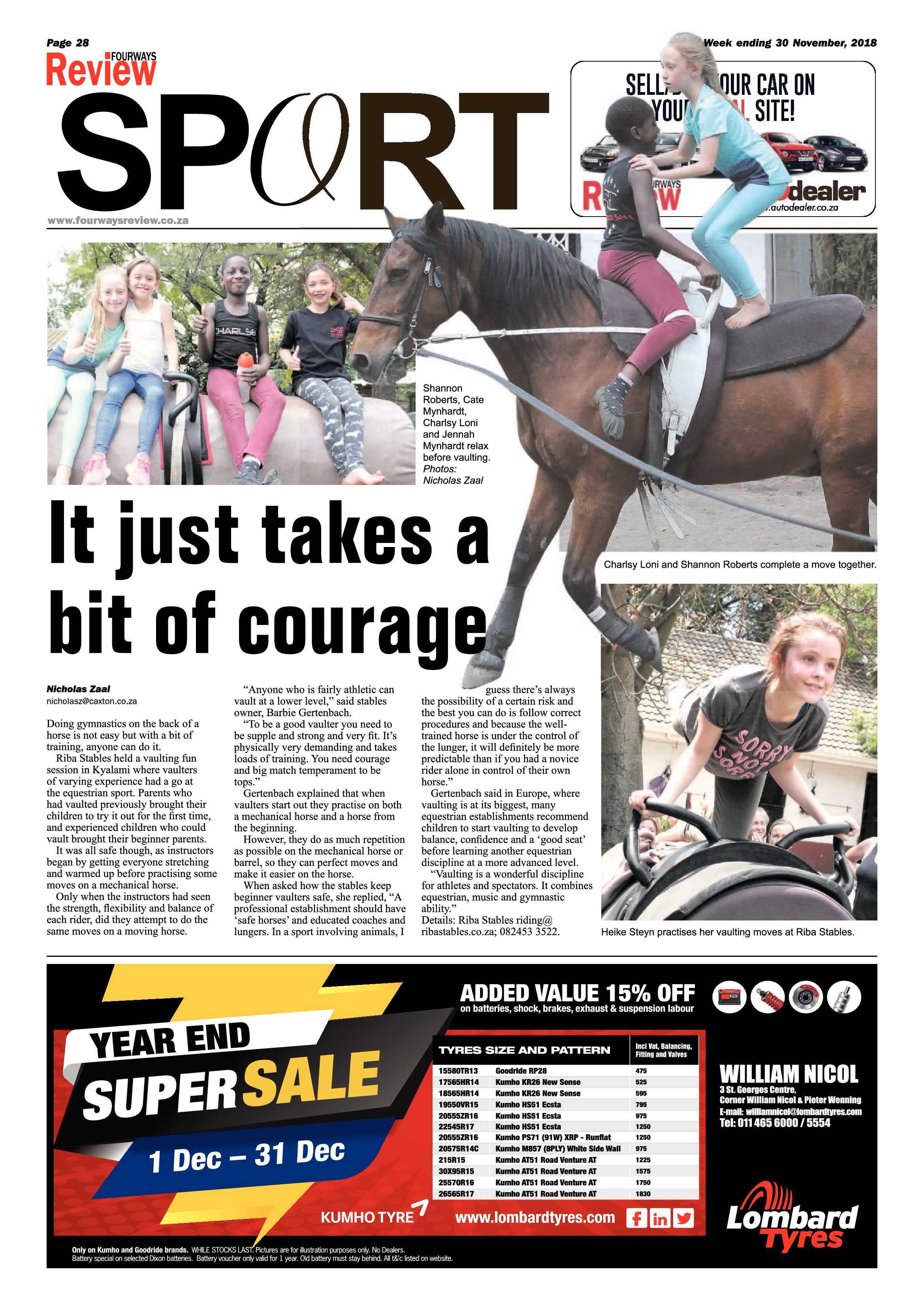 Fourways Review 30 November, 2018 page 28