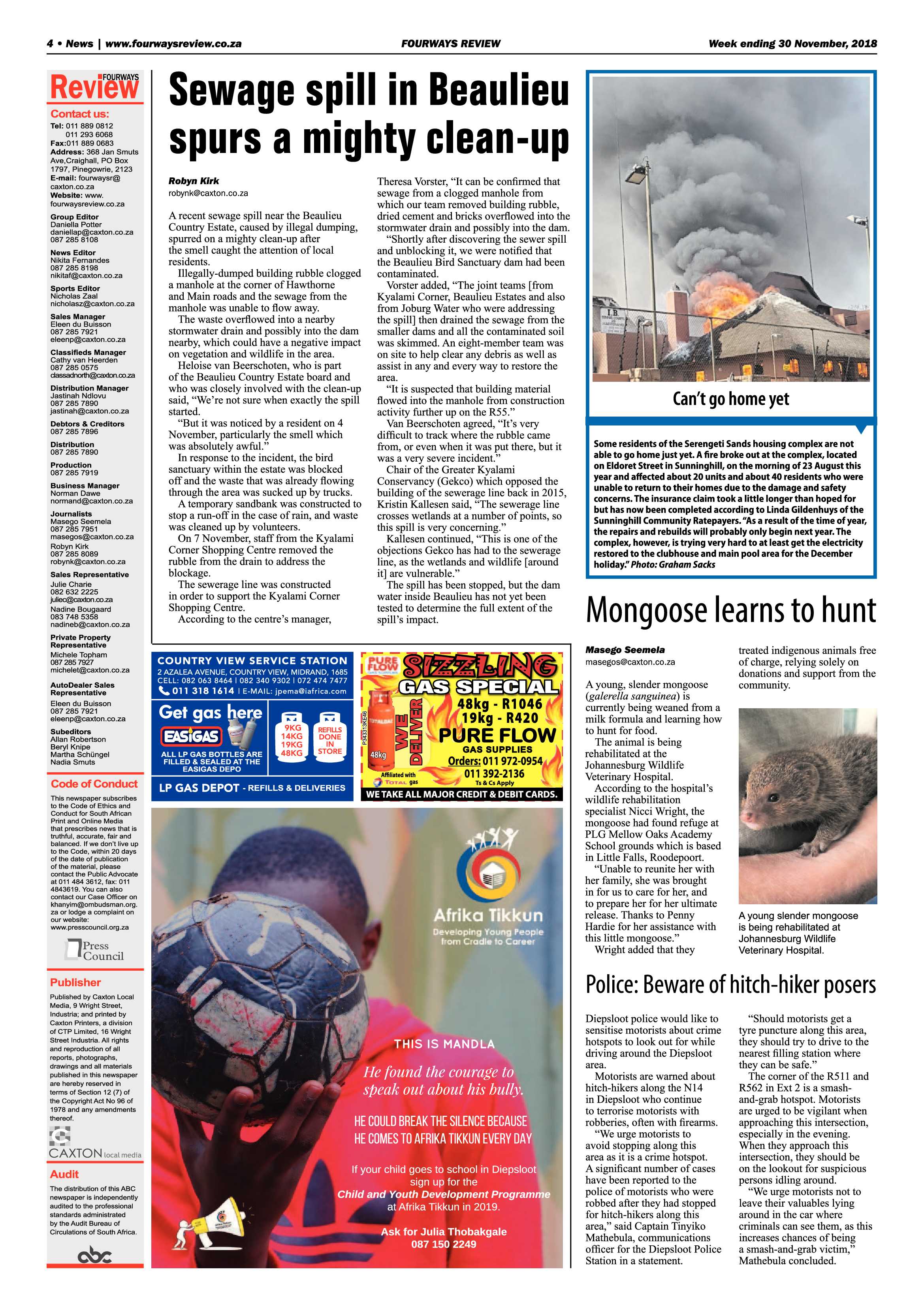 Fourways Review 30 November, 2018 page 4