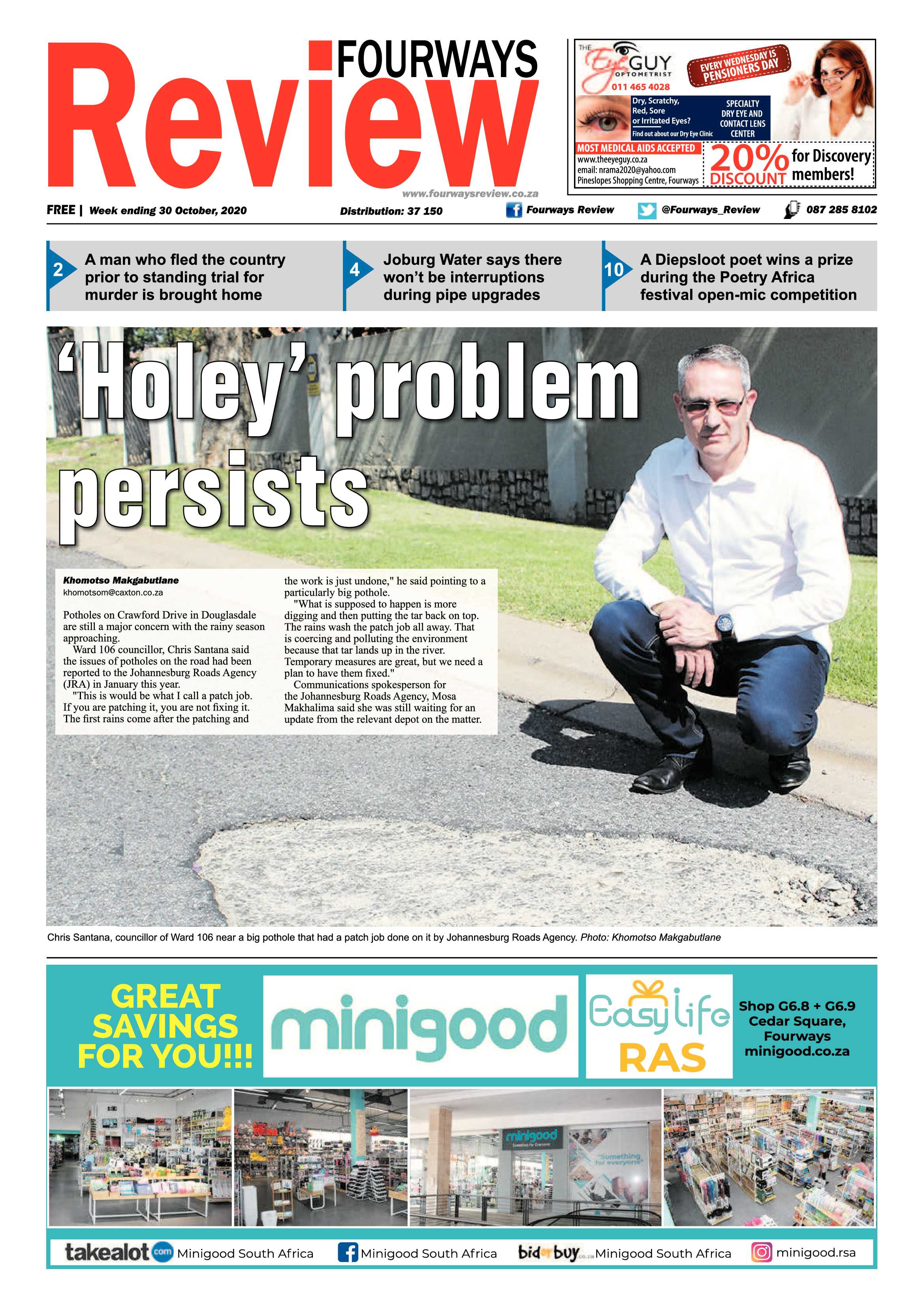 Fourways Review 30 October 2020 page 1