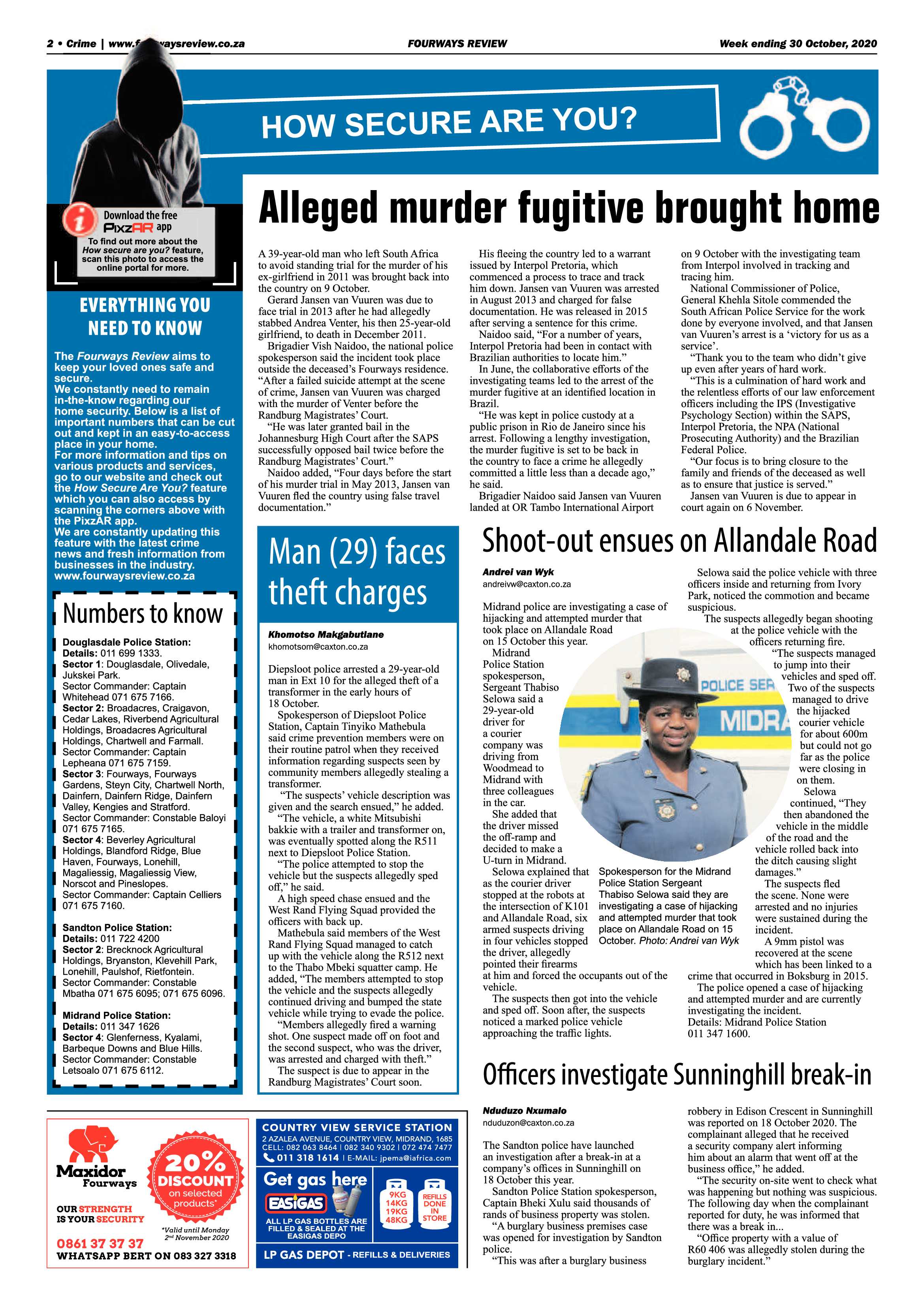 Fourways Review 30 October 2020 page 2