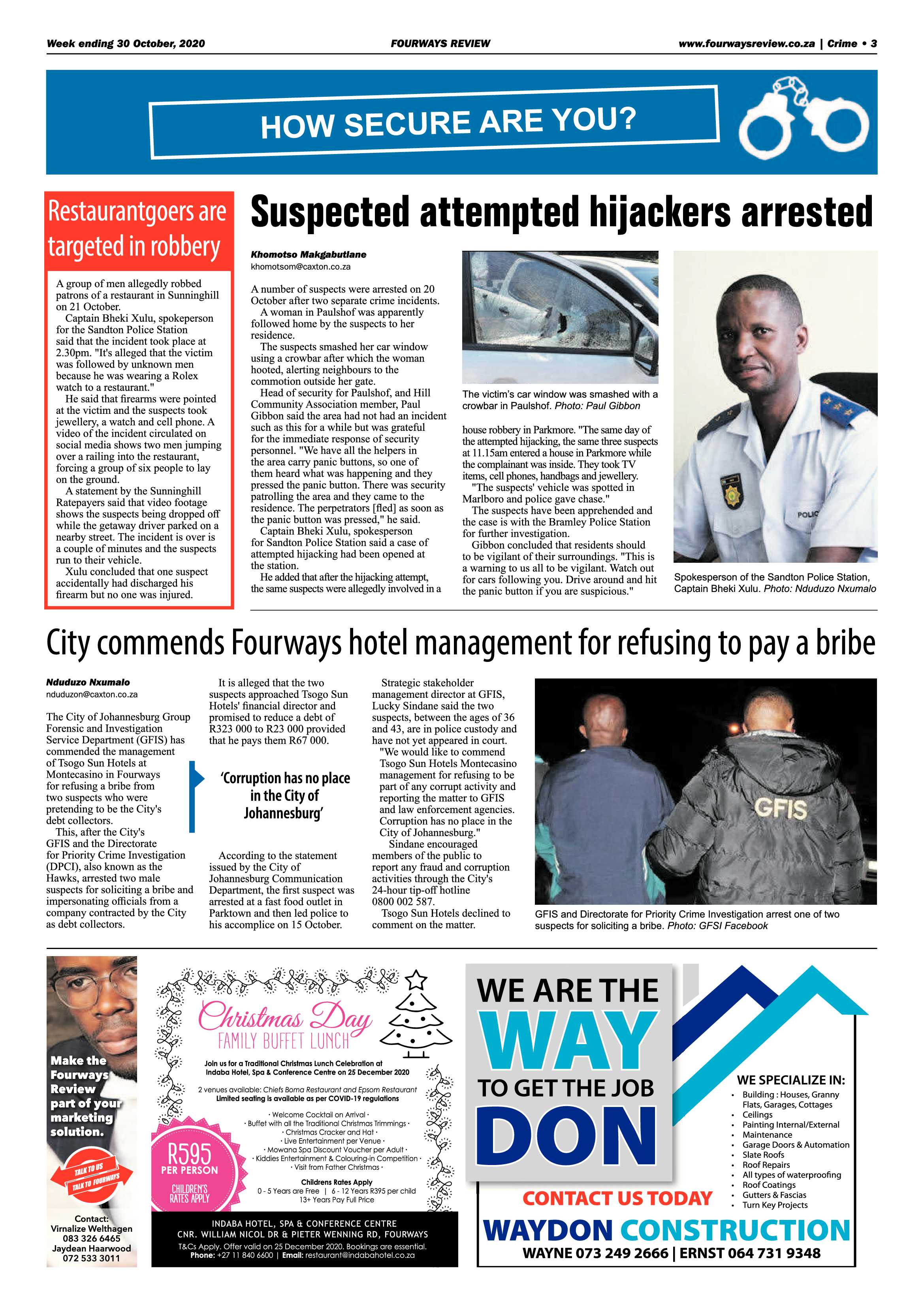 Fourways Review 30 October 2020 page 3