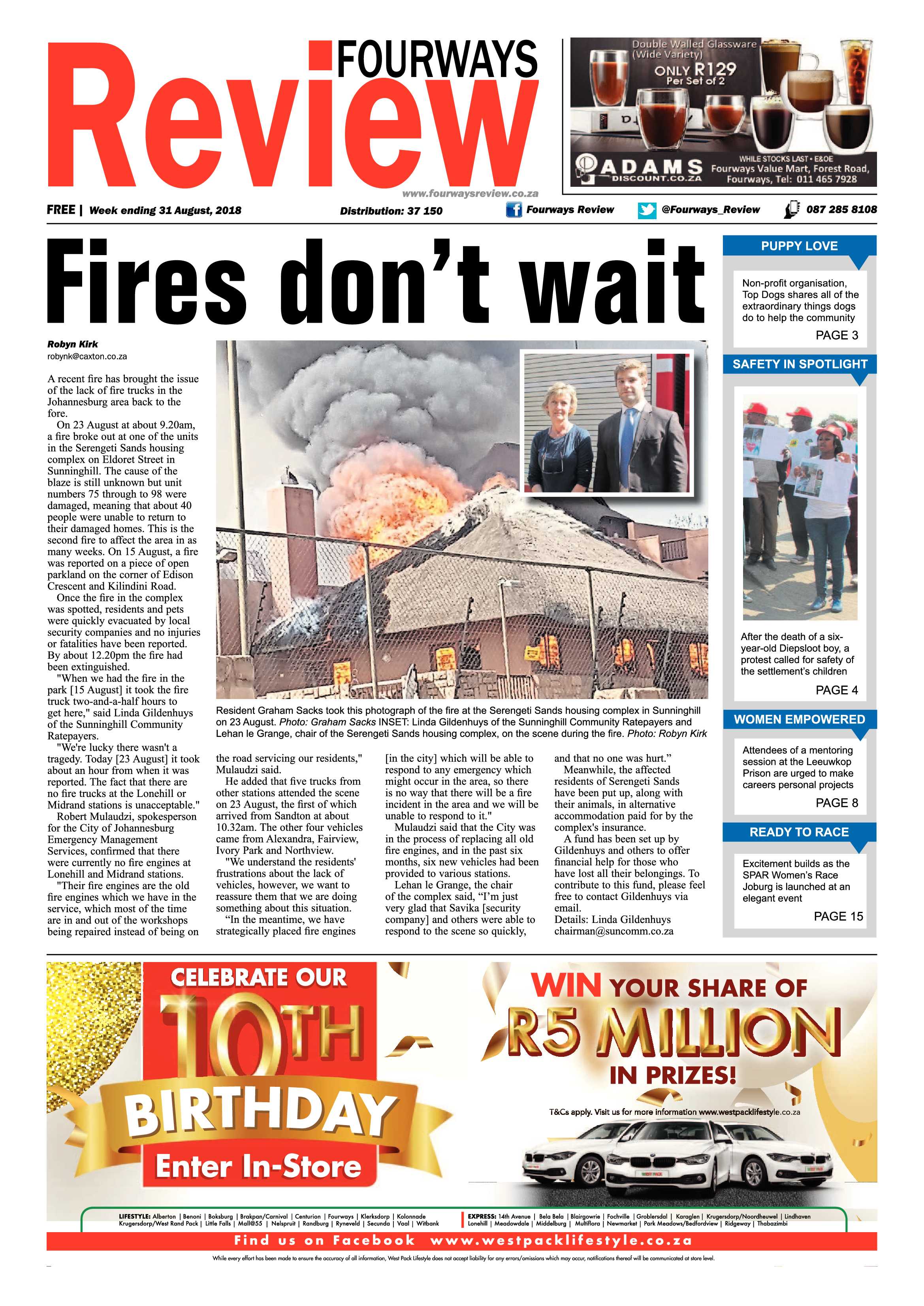 Fourways Review 31 August, 2018 page 1
