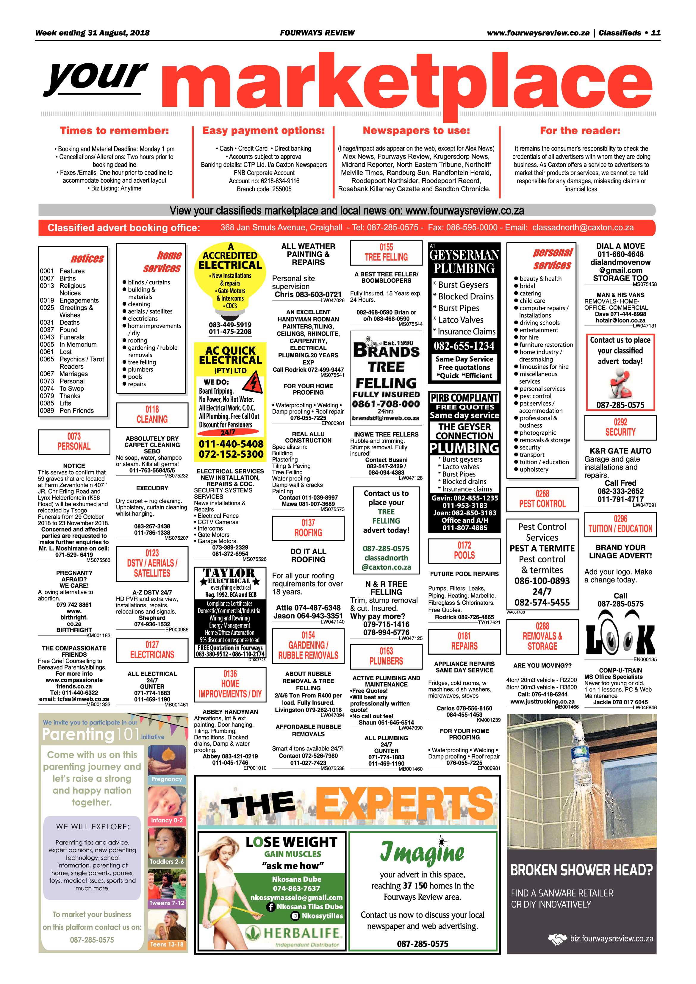 Fourways Review 31 August, 2018 page 11