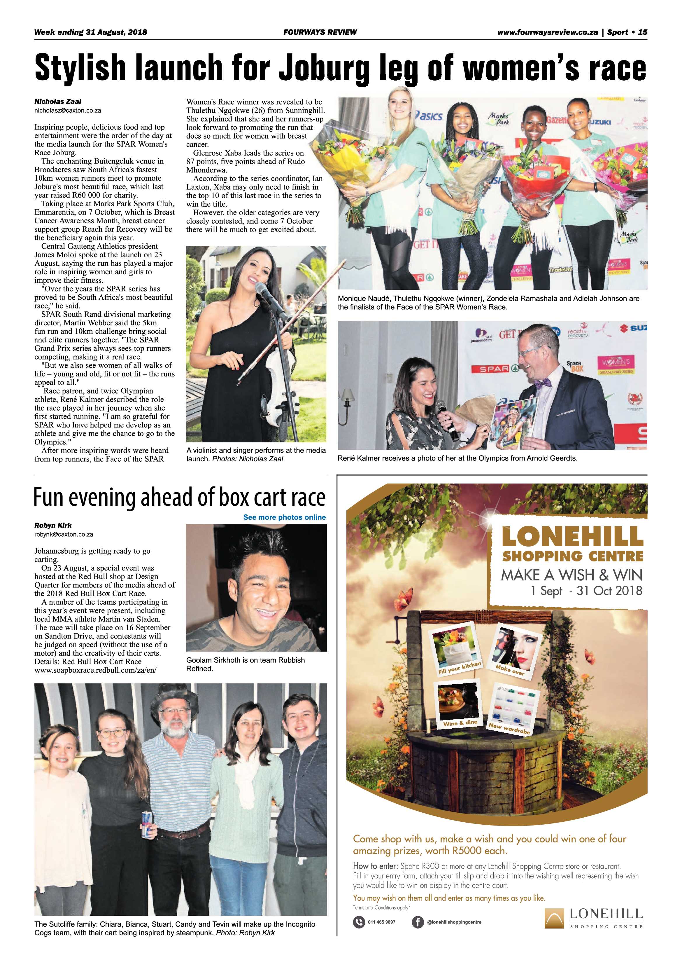 Fourways Review 31 August, 2018 page 15