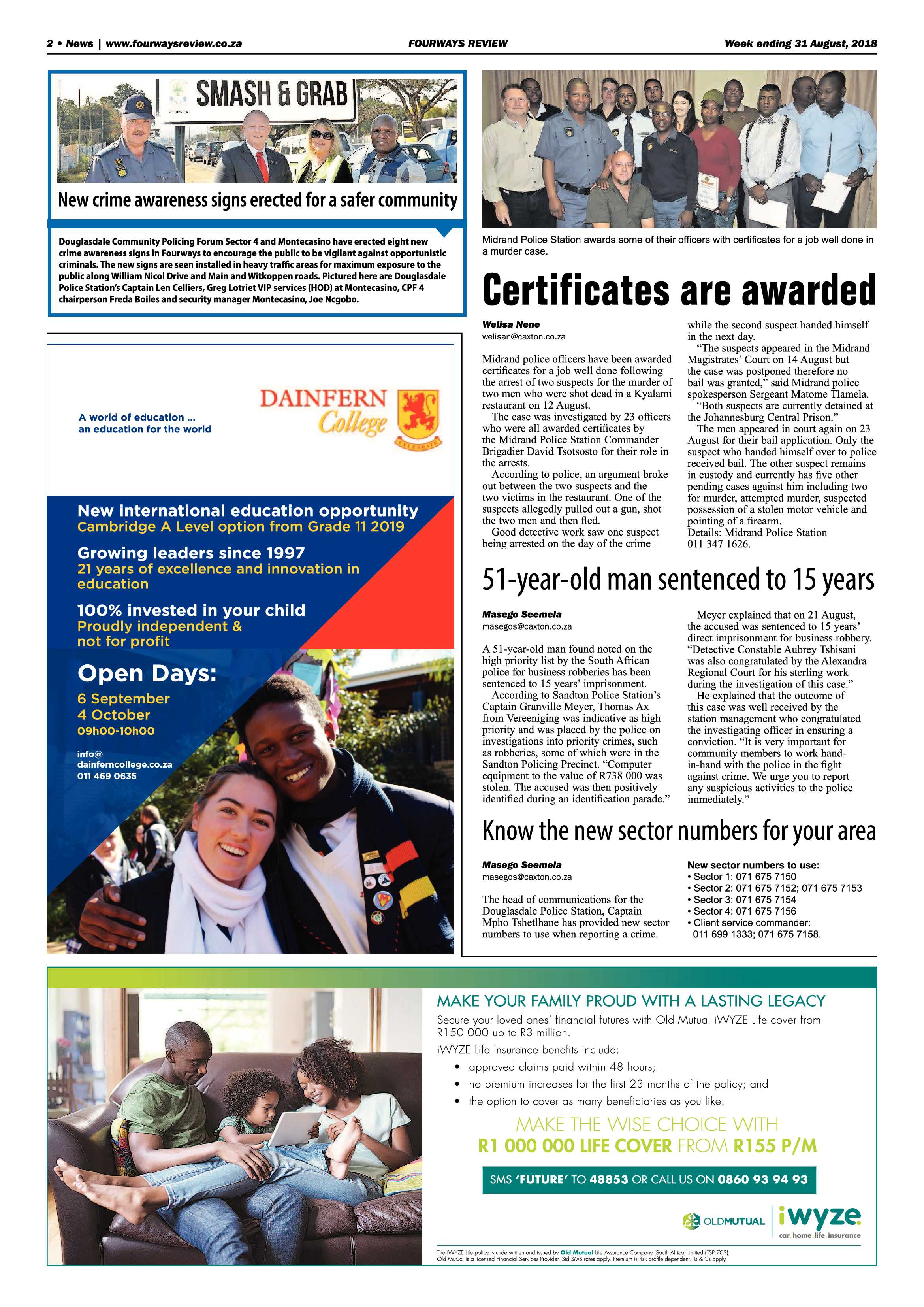 Fourways Review 31 August, 2018 page 2
