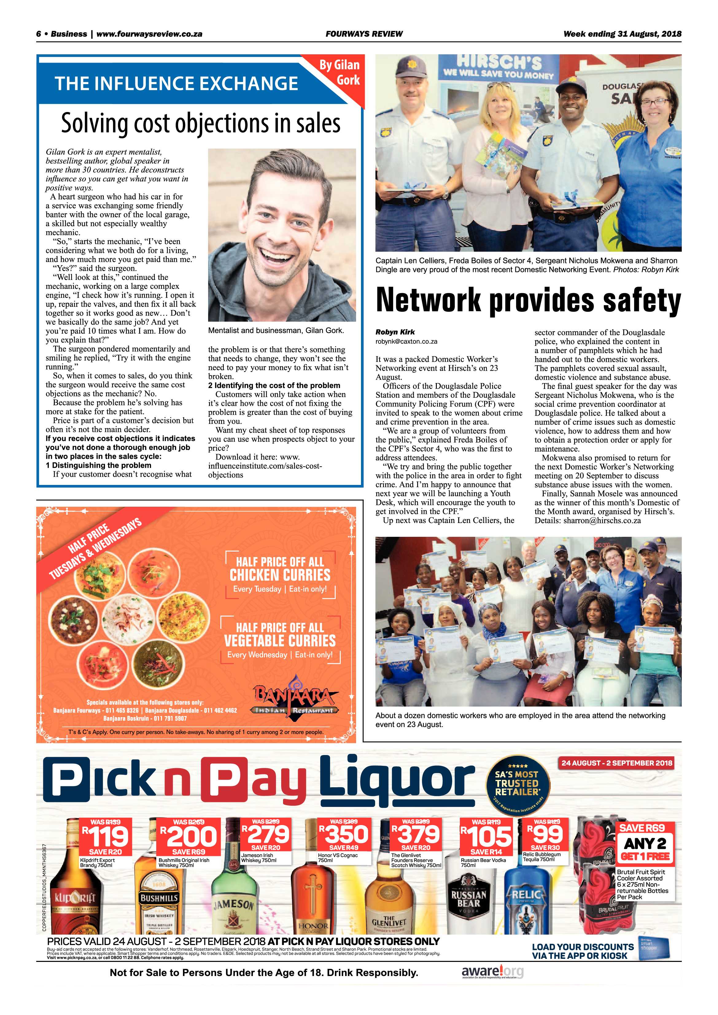 Fourways Review 31 August, 2018 page 6