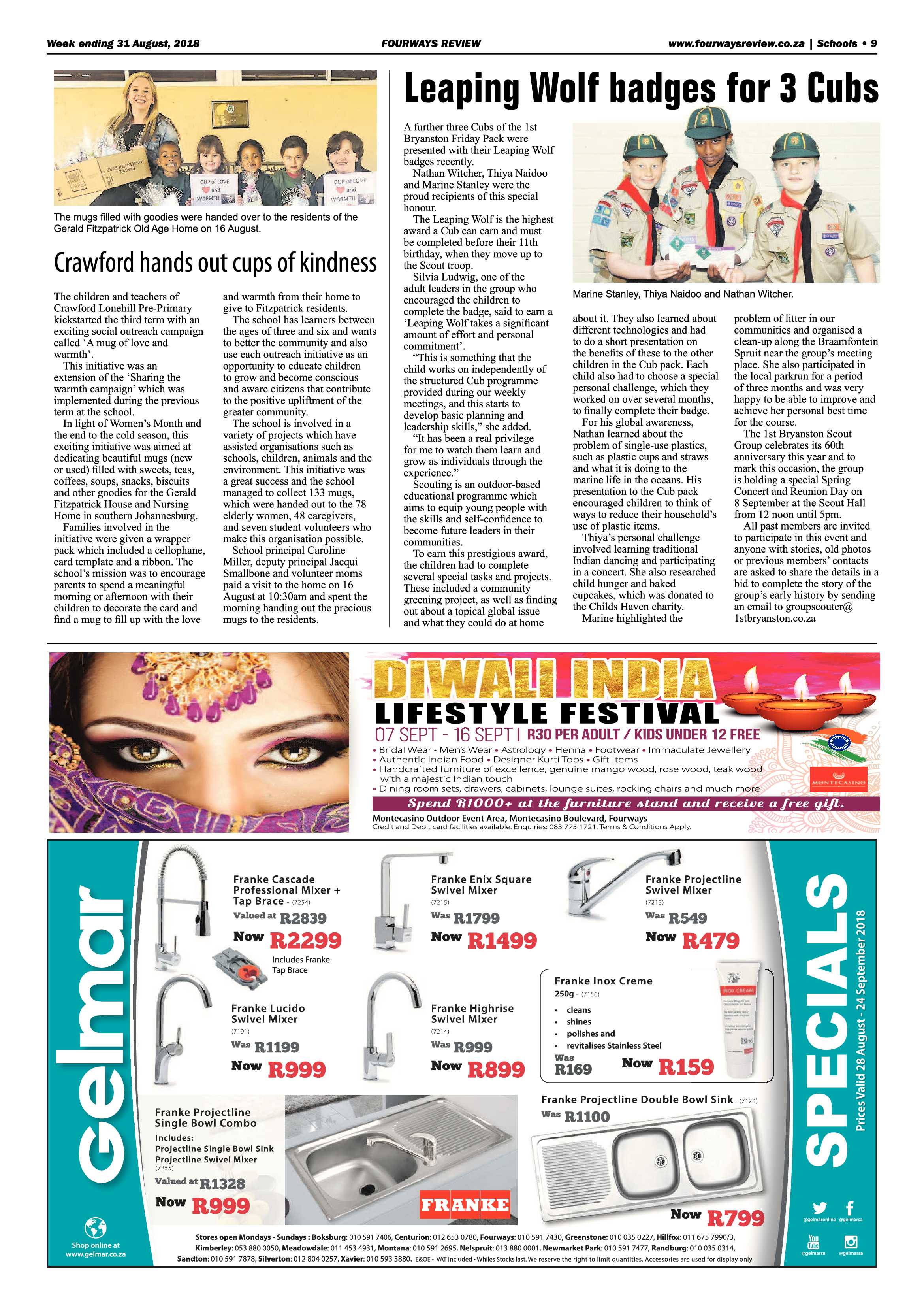 Fourways Review 31 August, 2018 page 9