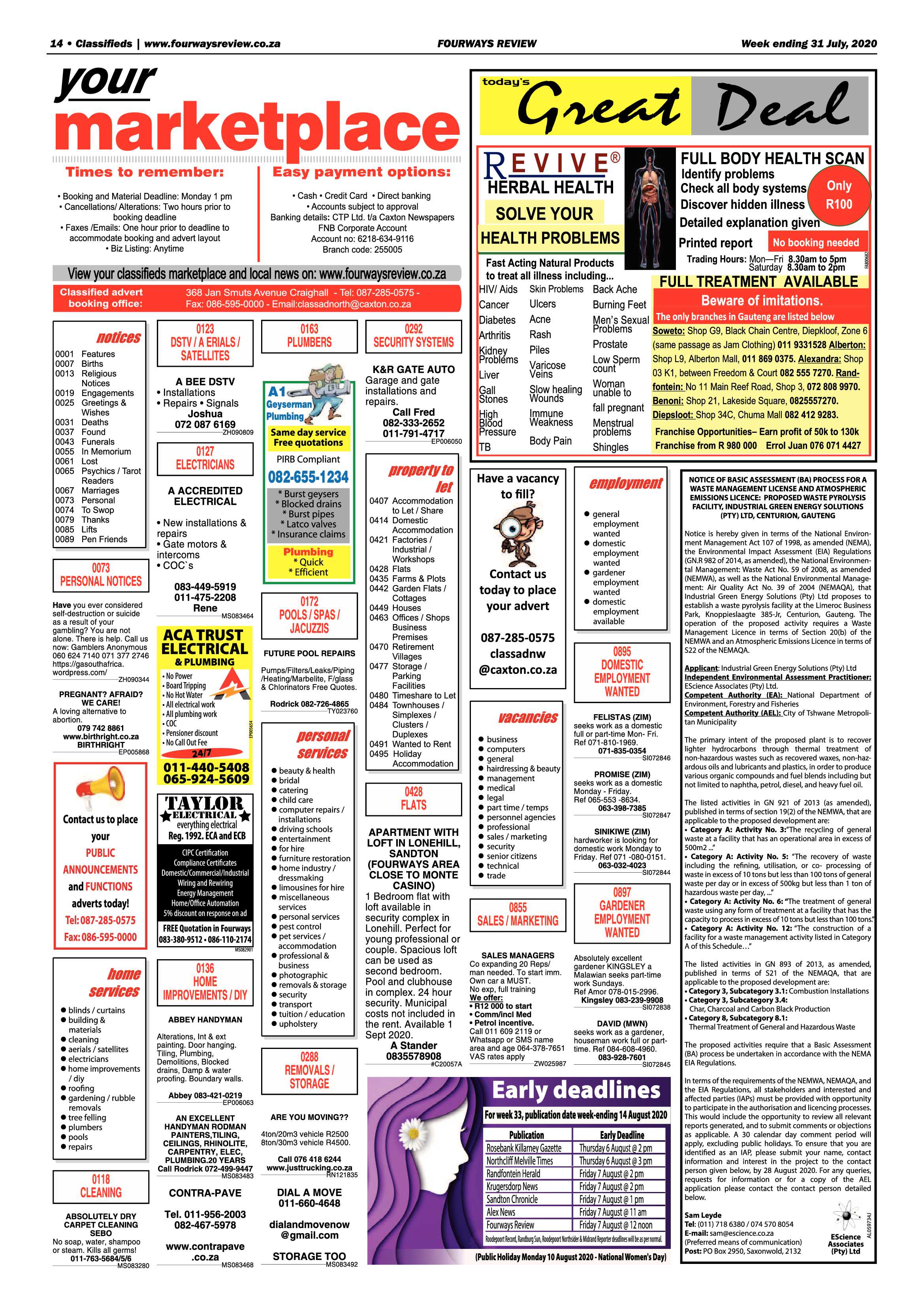 Fourways Review 31 July 2020 page 14