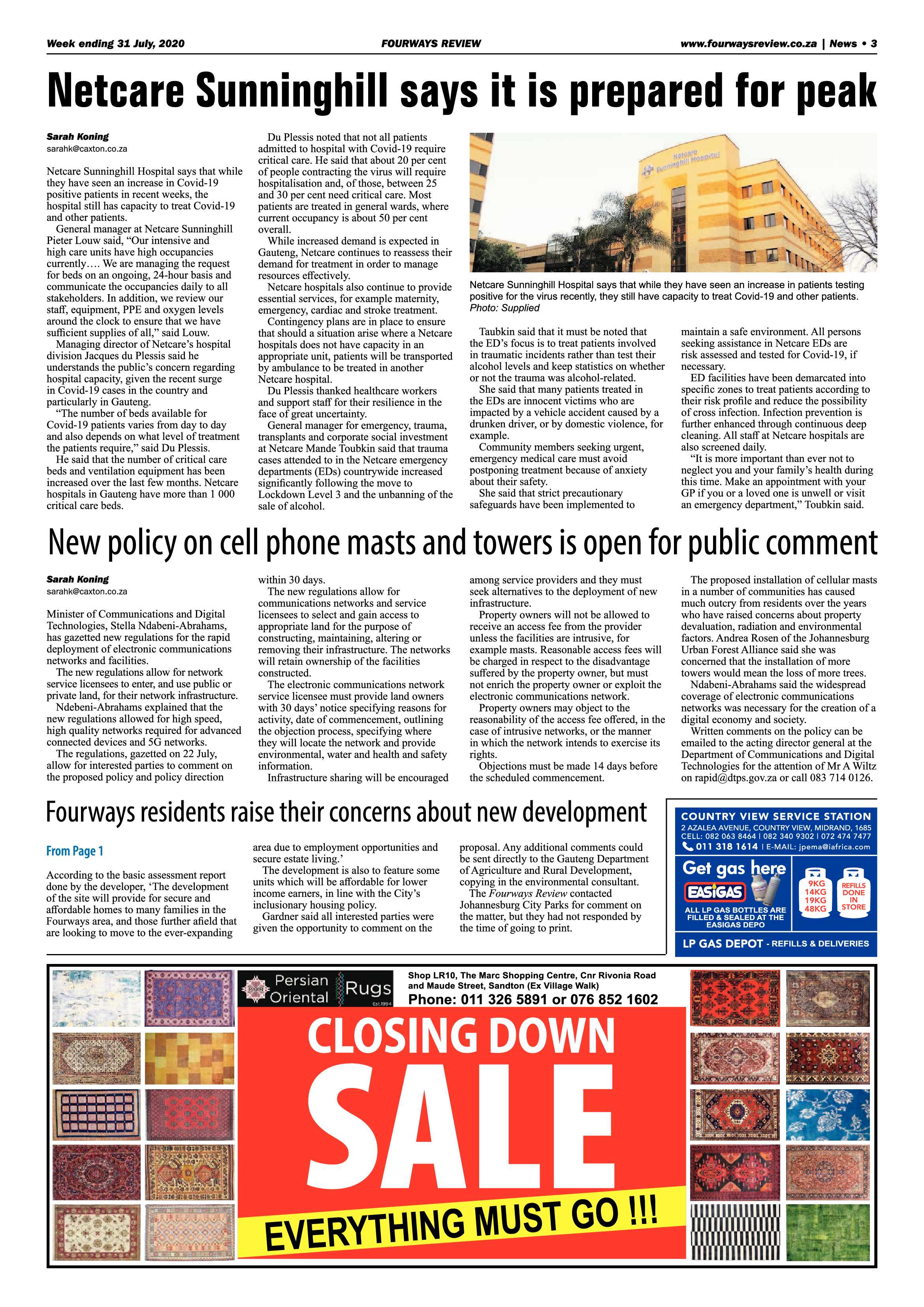 Fourways Review 31 July 2020 page 3