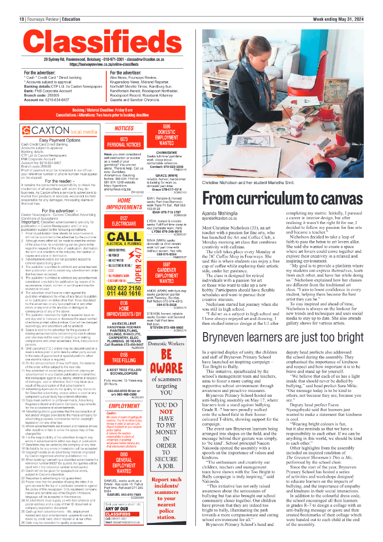 Fourways Review 31 May 2024 page 10