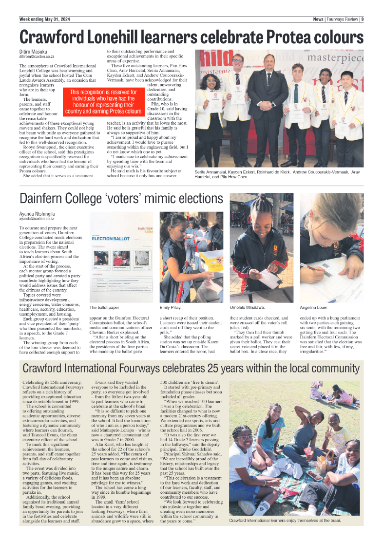 Fourways Review 31 May 2024 page 9