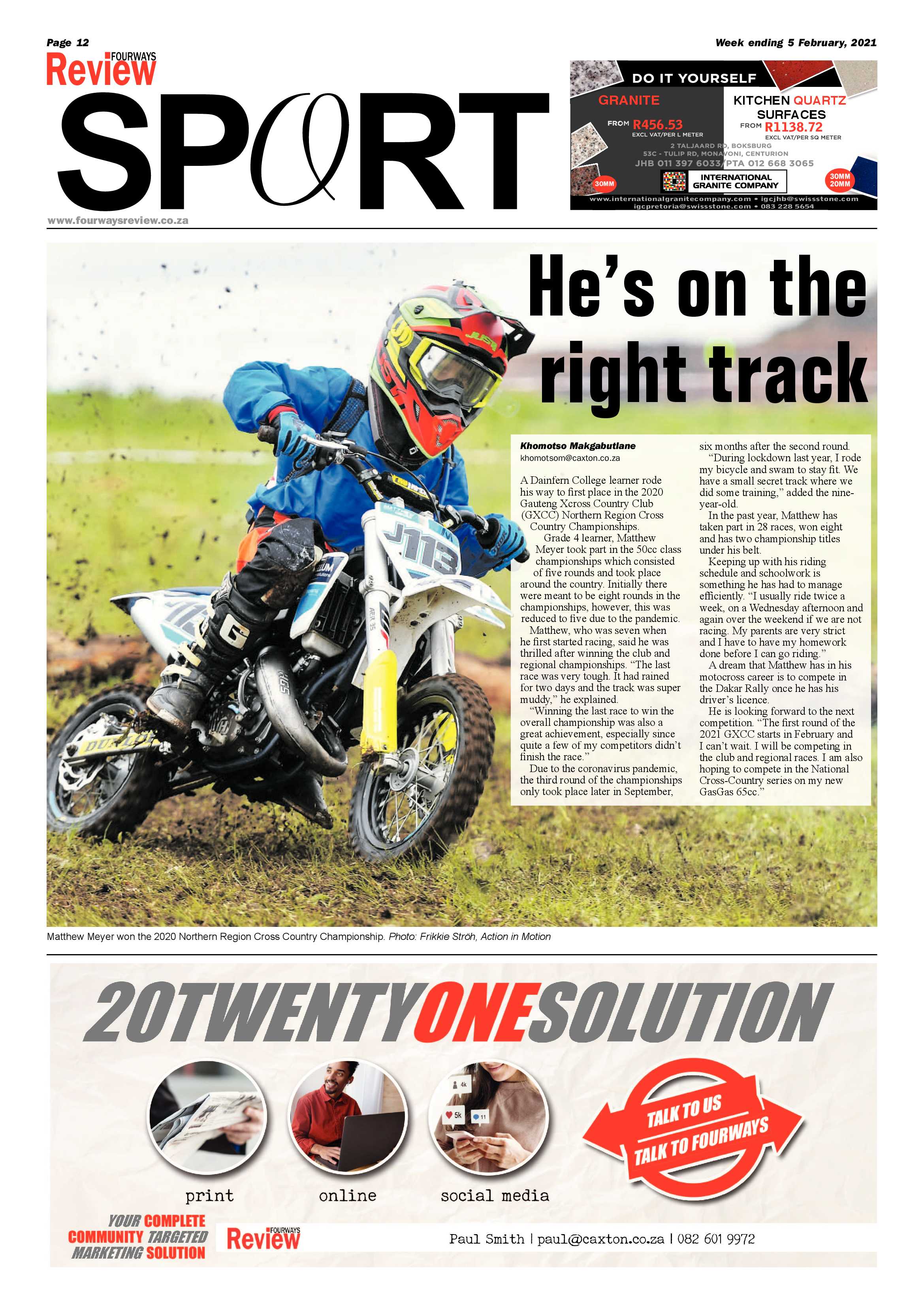 Fourways Review 3 February 2021 page 12