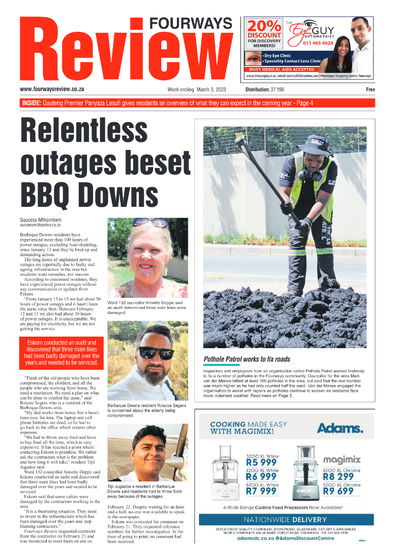 Fourways Review 3 March 2023 page 1