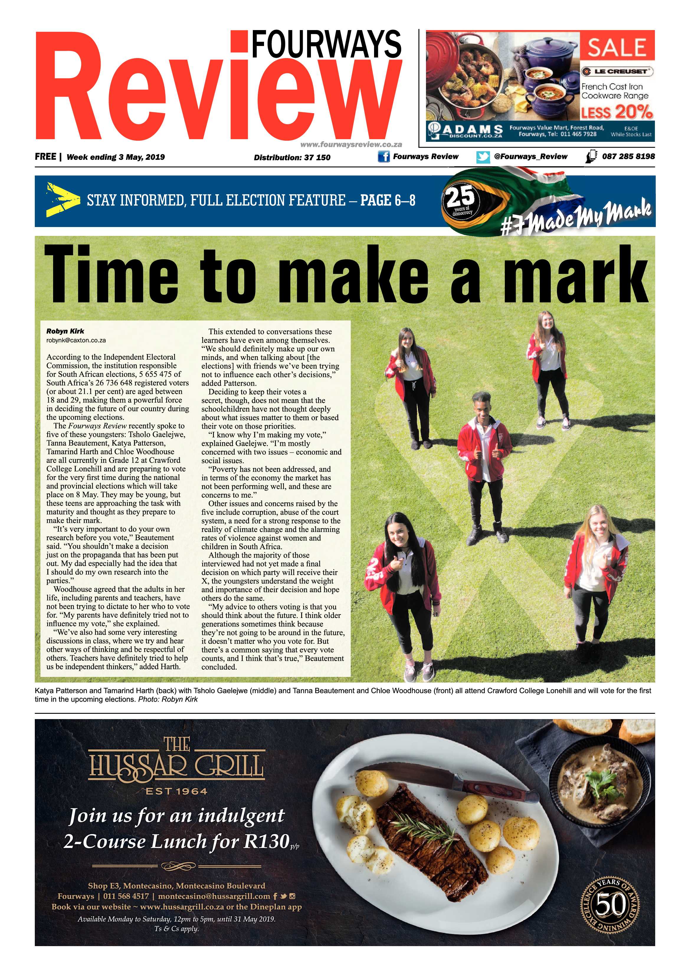 Fourways Review 3 May, 2019 page 1