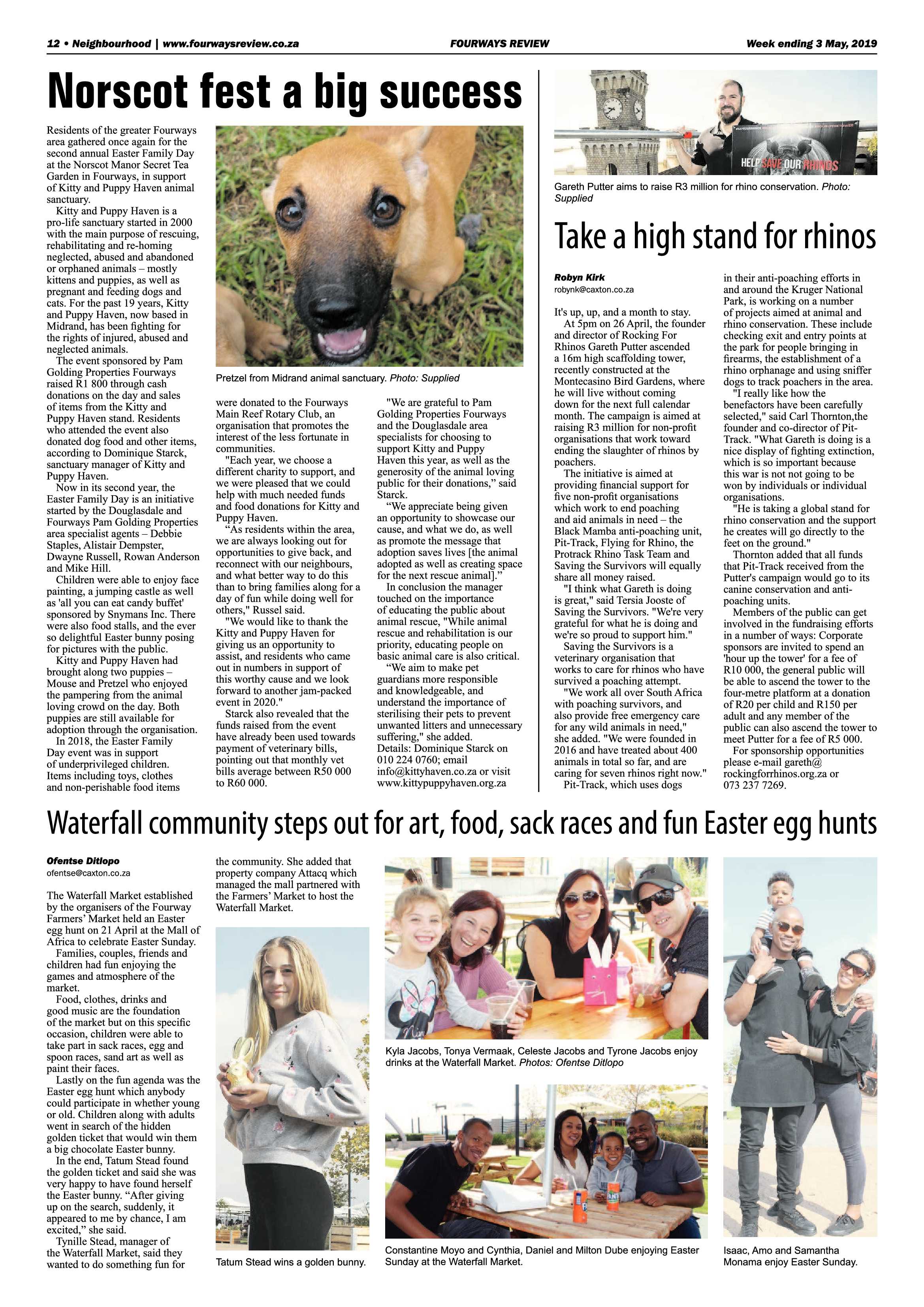 Fourways Review 3 May, 2019 page 12