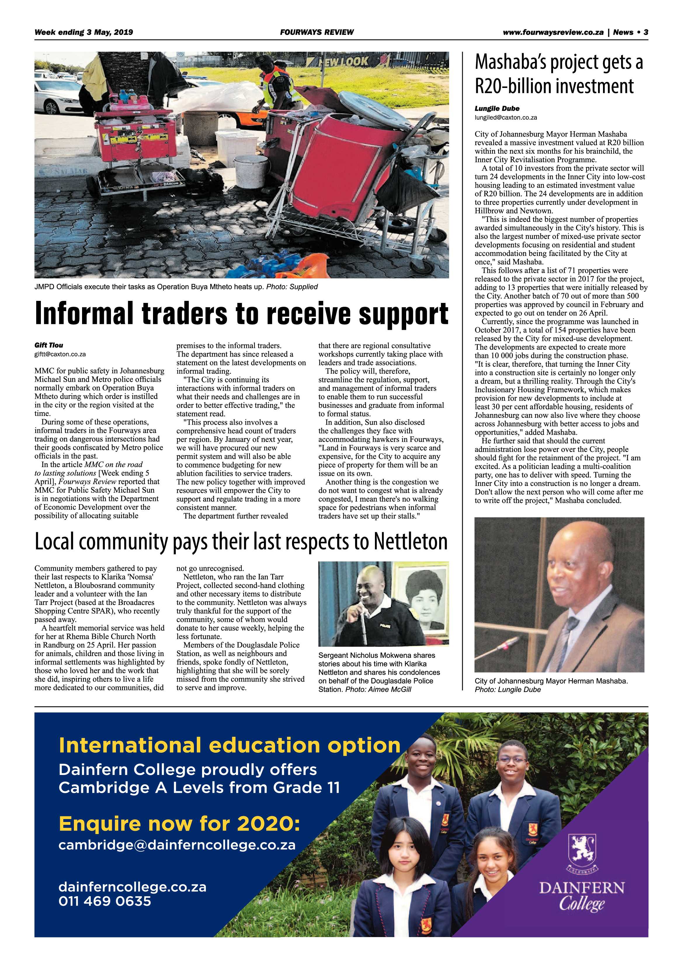 Fourways Review 3 May, 2019 page 3