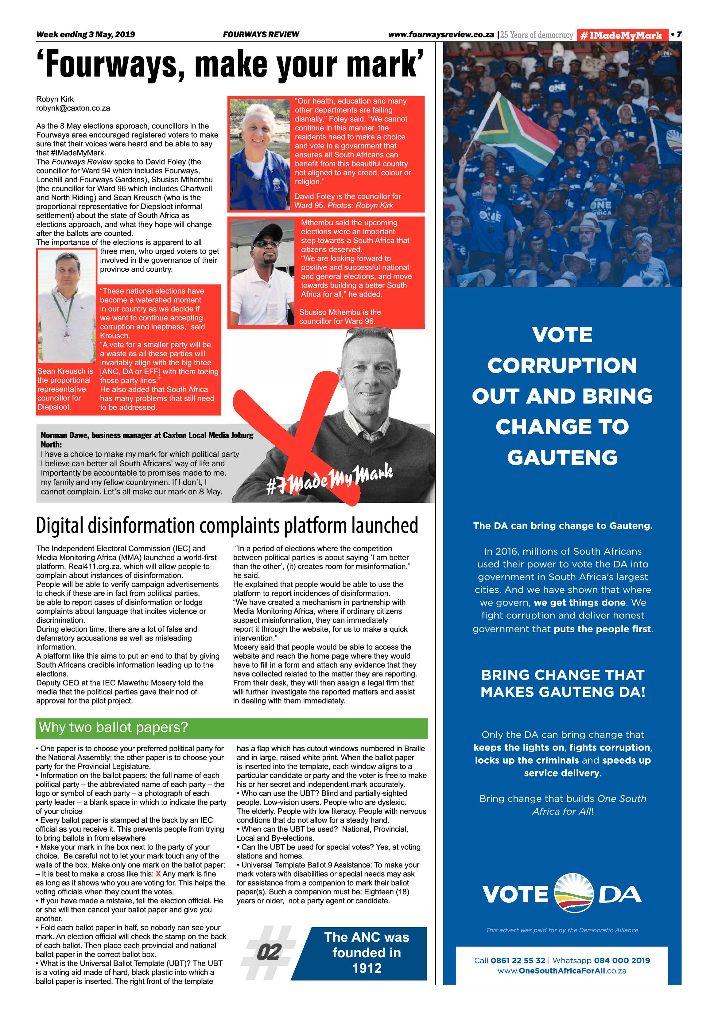 Fourways Review 3 May, 2019 page 7