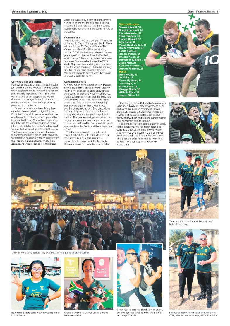 Fourways Review 3 November 2023 page 17