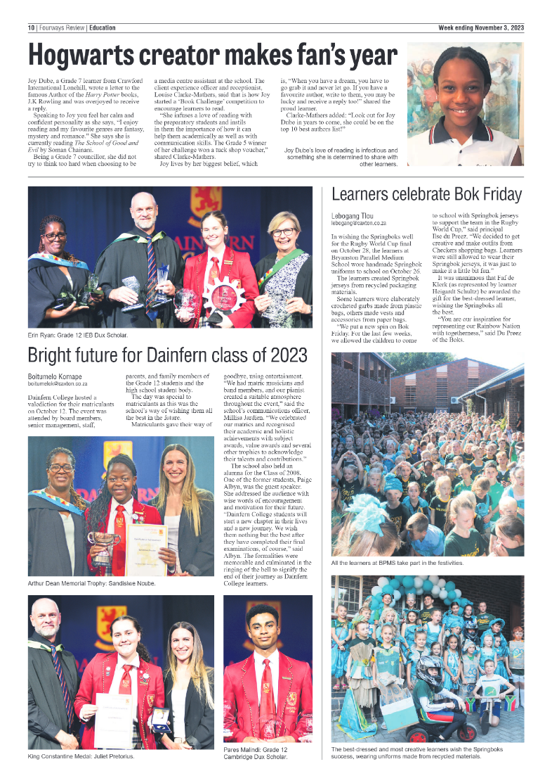 Fourways Review 3 November 2023 page 18