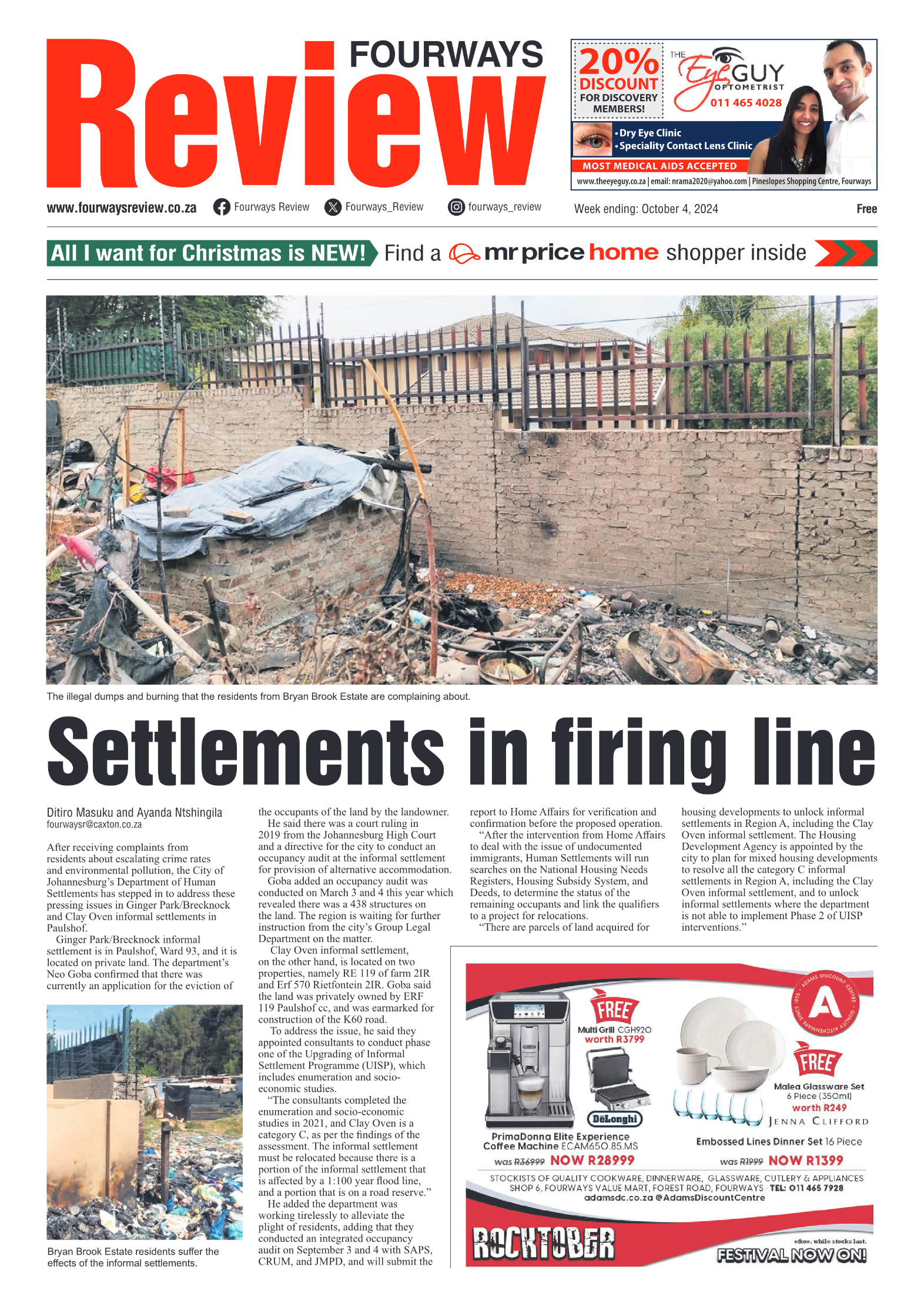Fourways Review 4 October 2024 page 1