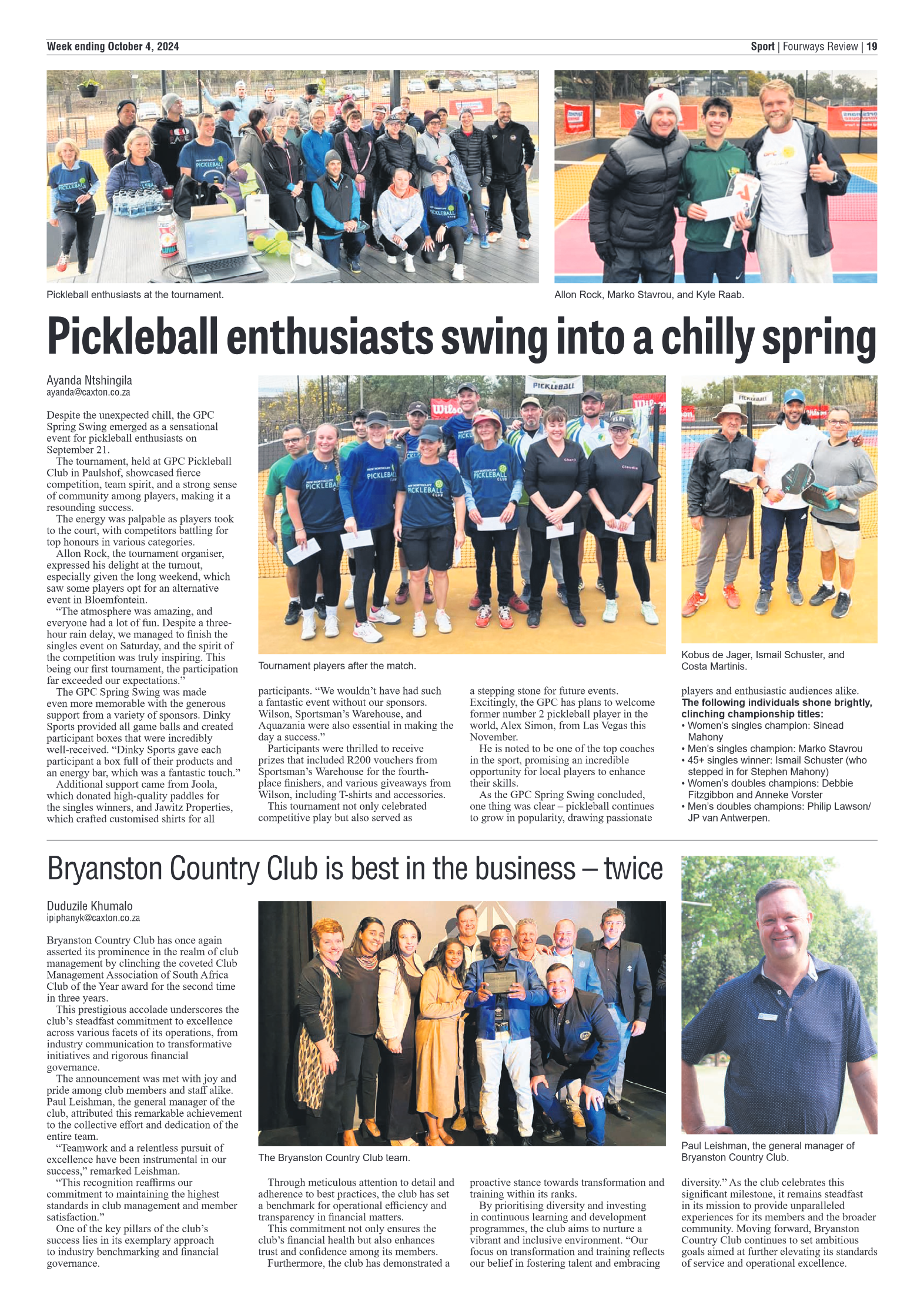 Fourways Review 4 October 2024 page 11