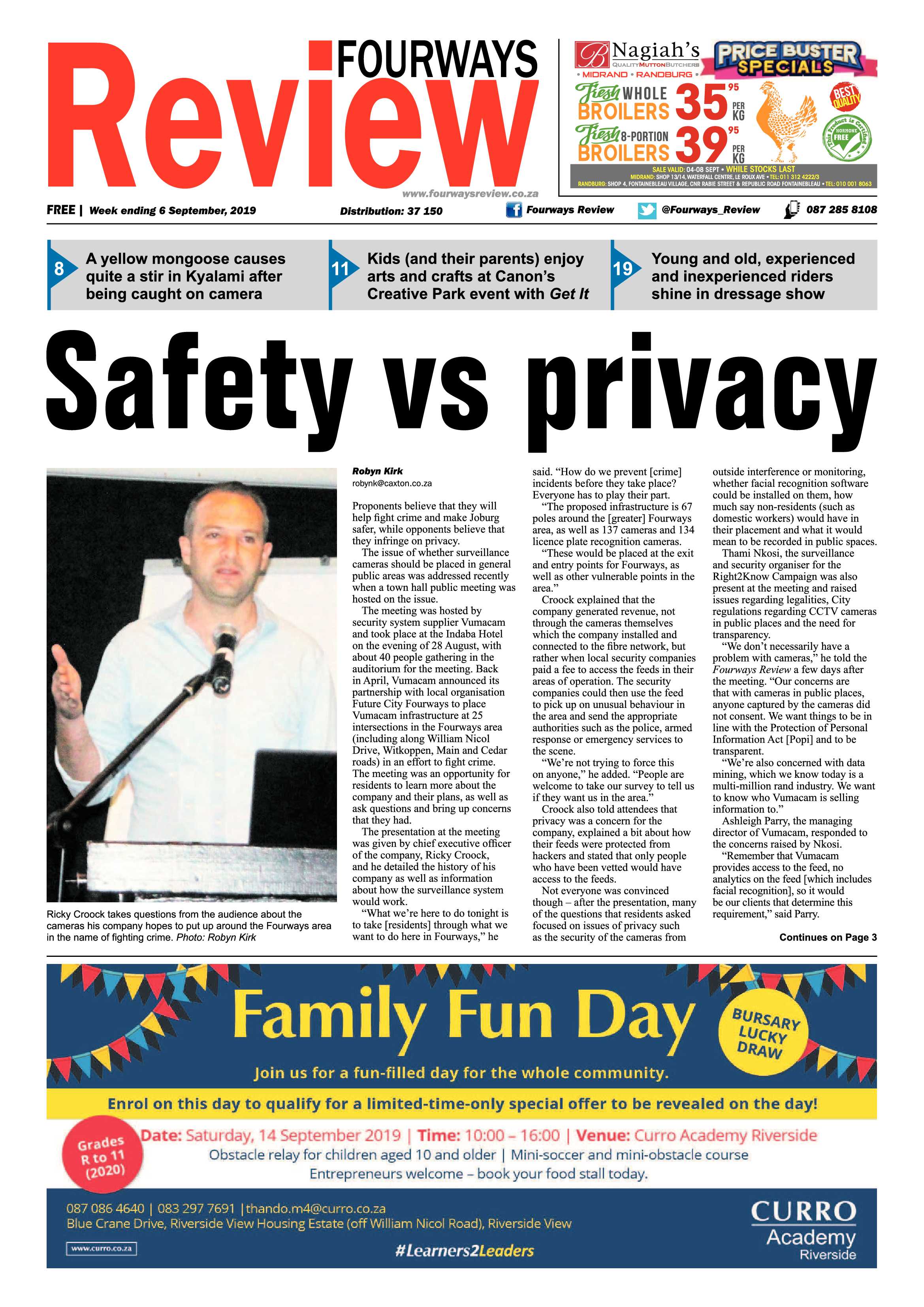Fourways Review 4 Spetember, 2019 page 1