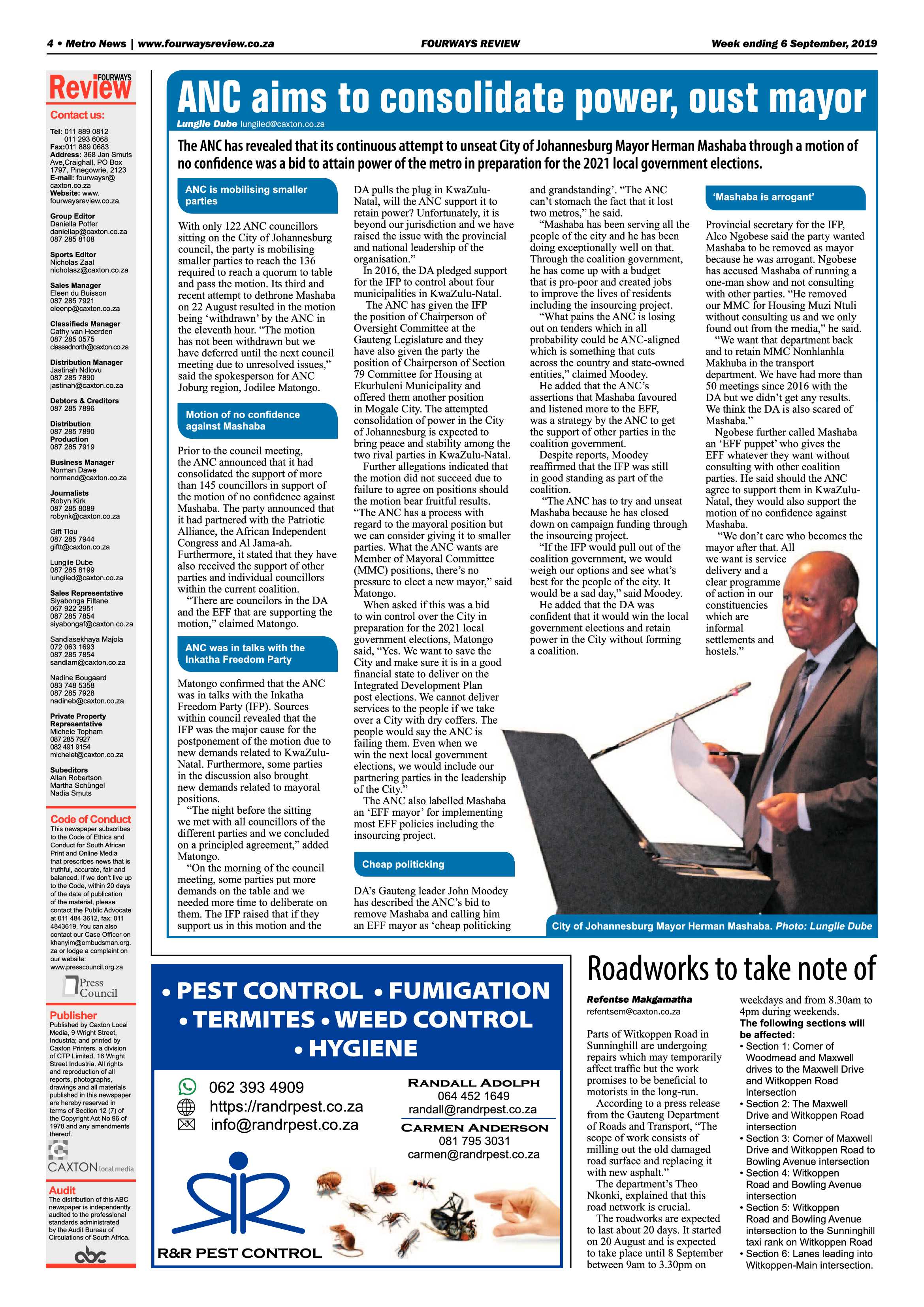 Fourways Review 4 Spetember, 2019 page 4