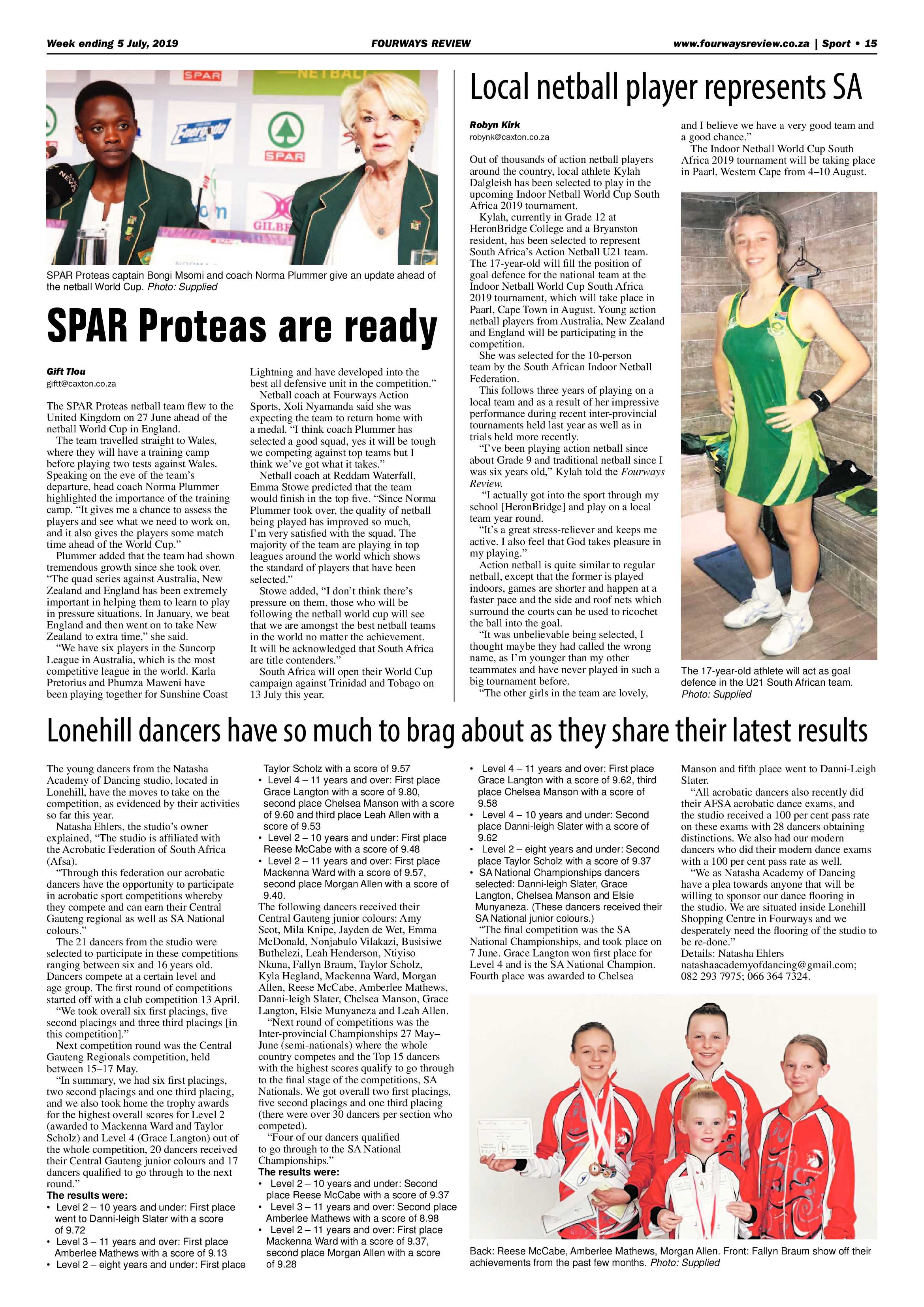 Fourways Review 5 July 2019 page 15