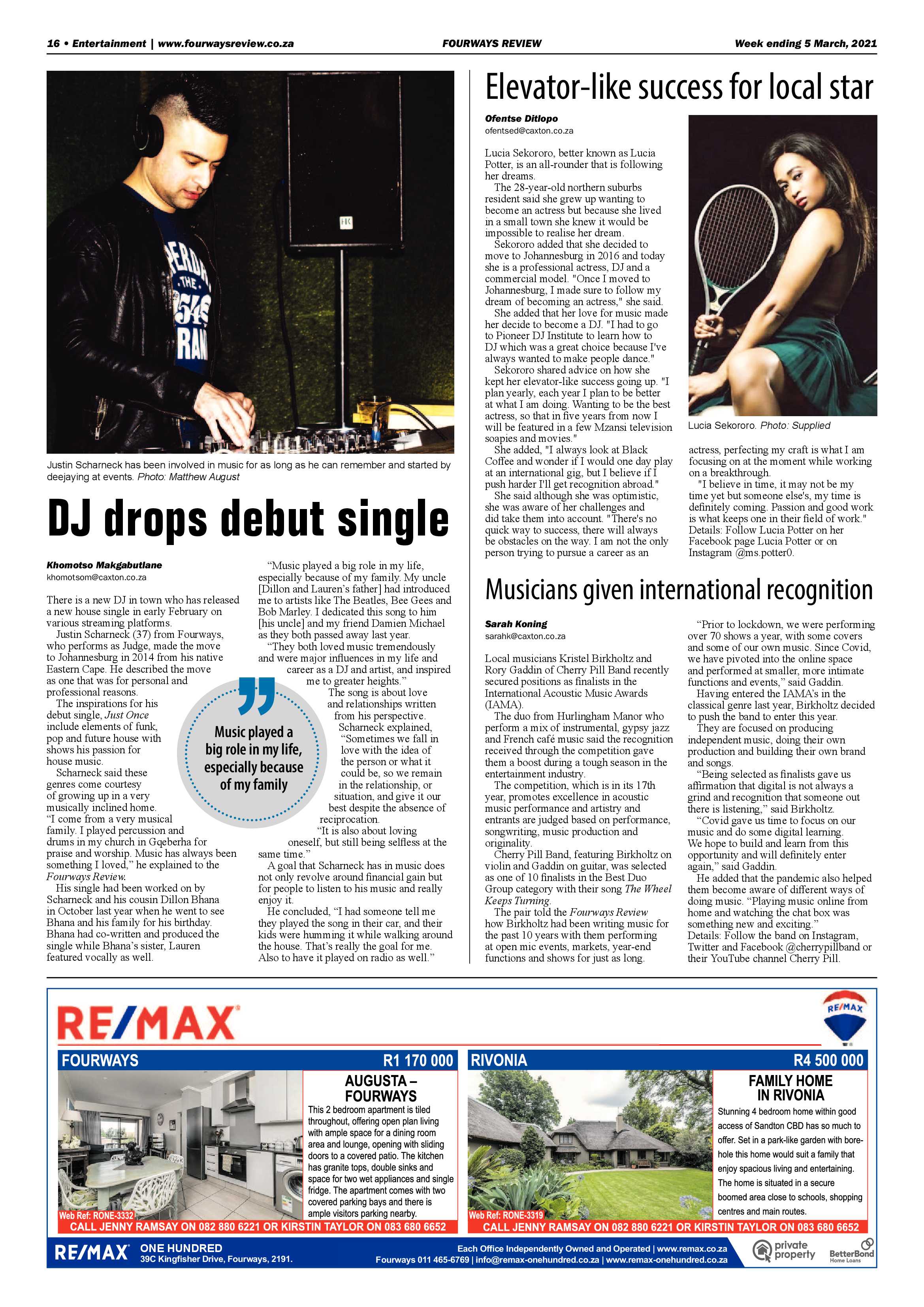 Fourways Review 5 March 2021 page 16
