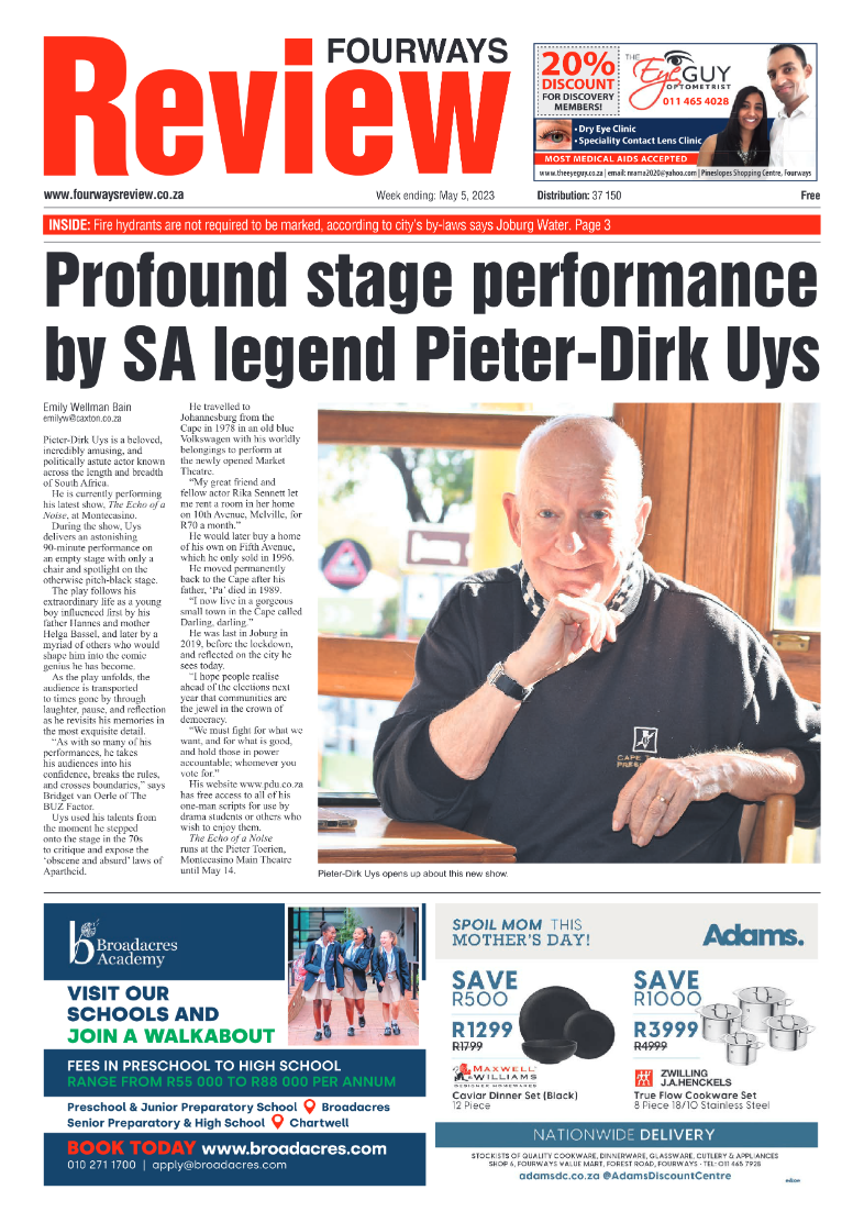 Fourways Review 5 May 2023 page 1