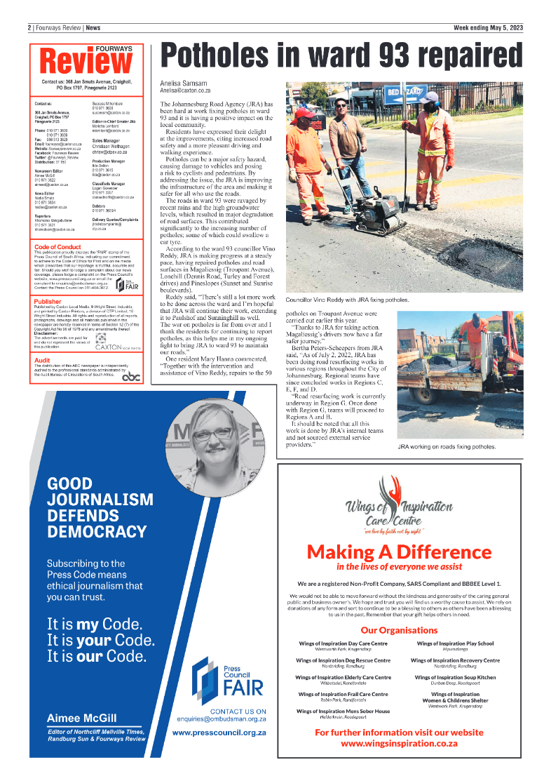Fourways Review 5 May 2023 page 2
