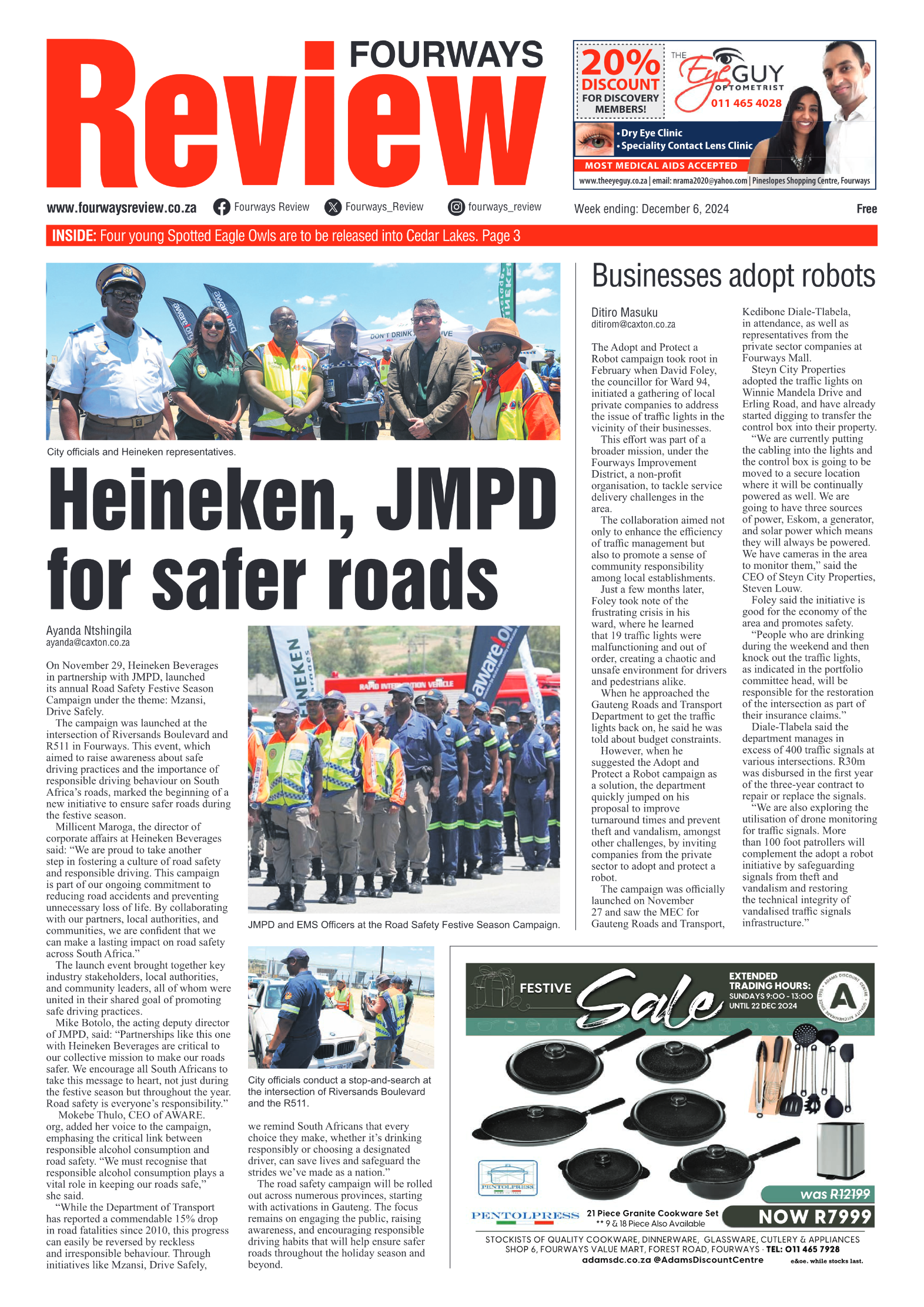 Fourways Review 6 December 2024 page 1