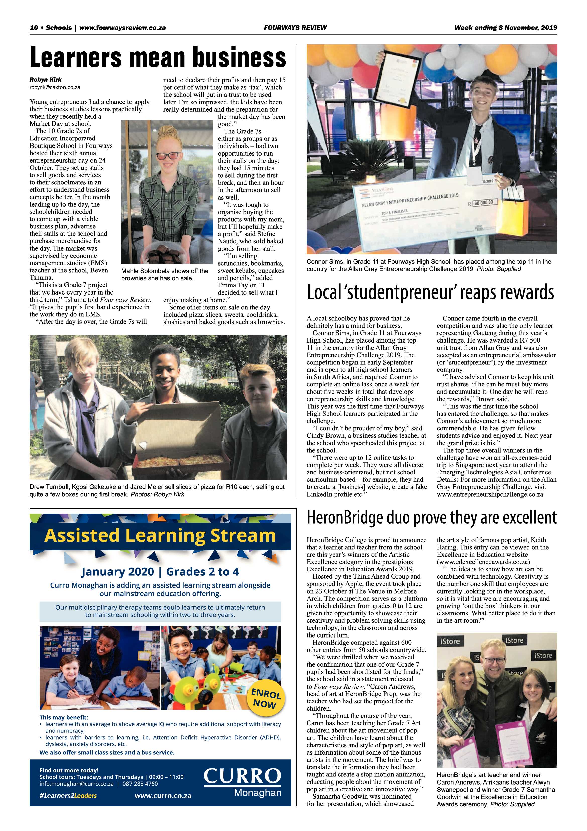 Fourways Review 6 November, 2019 page 10