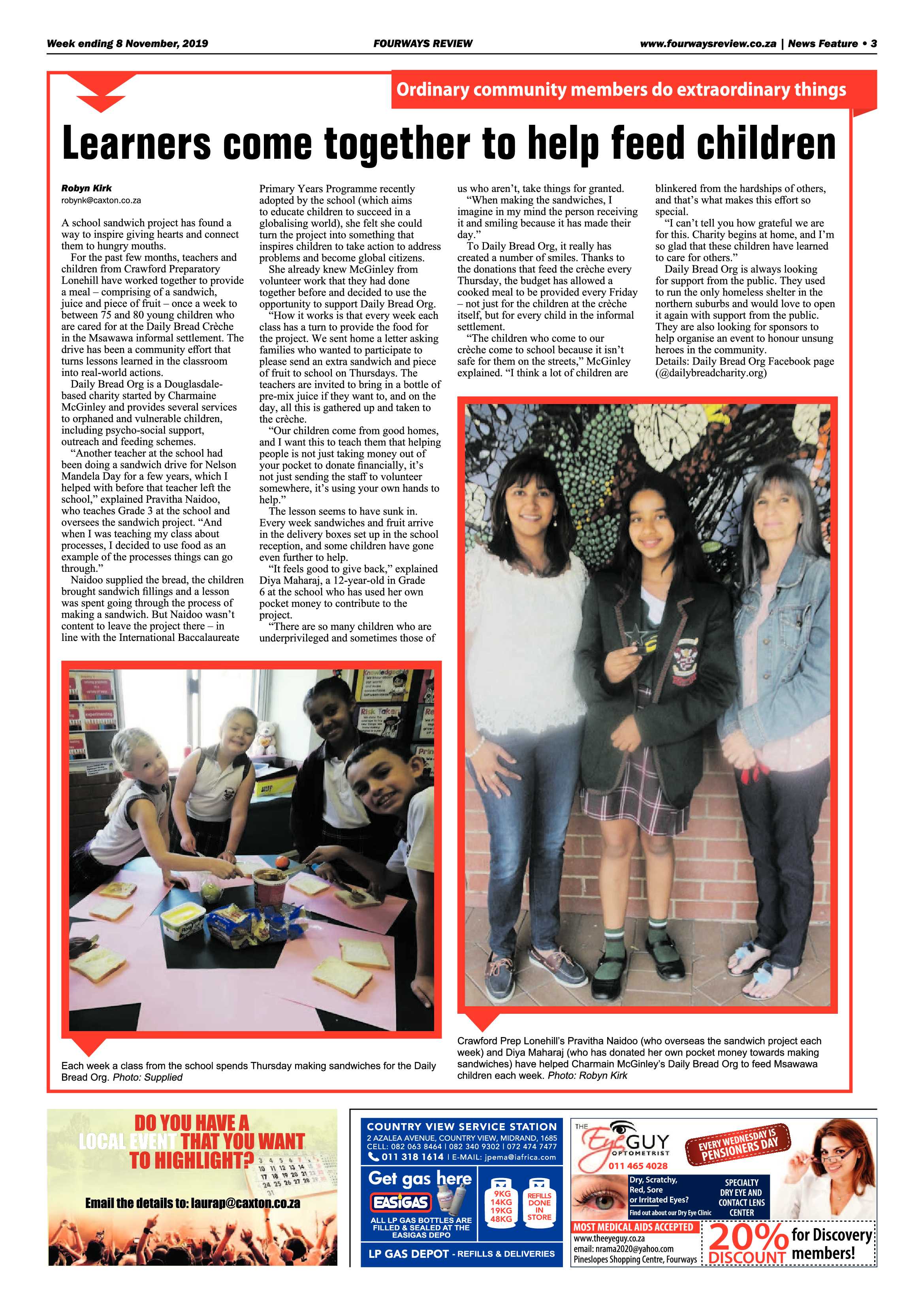 Fourways Review 6 November, 2019 page 3